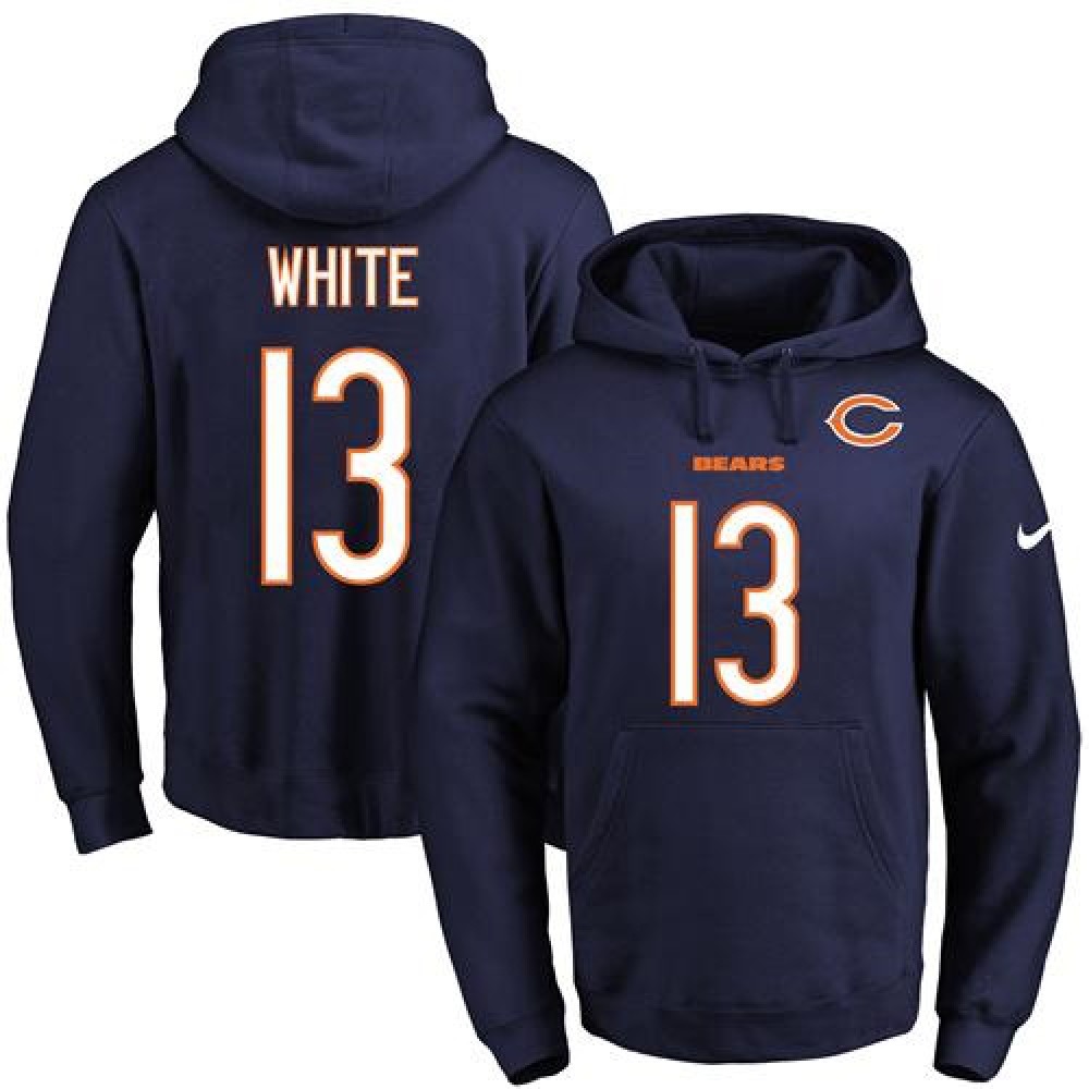 Nike Bears #13 Kevin White Navy Blue Name & Number Pullover NFL Hoodie Nike Bears #13 Kevin White Navy Blue Name & Number Pullover NFL Hoodie