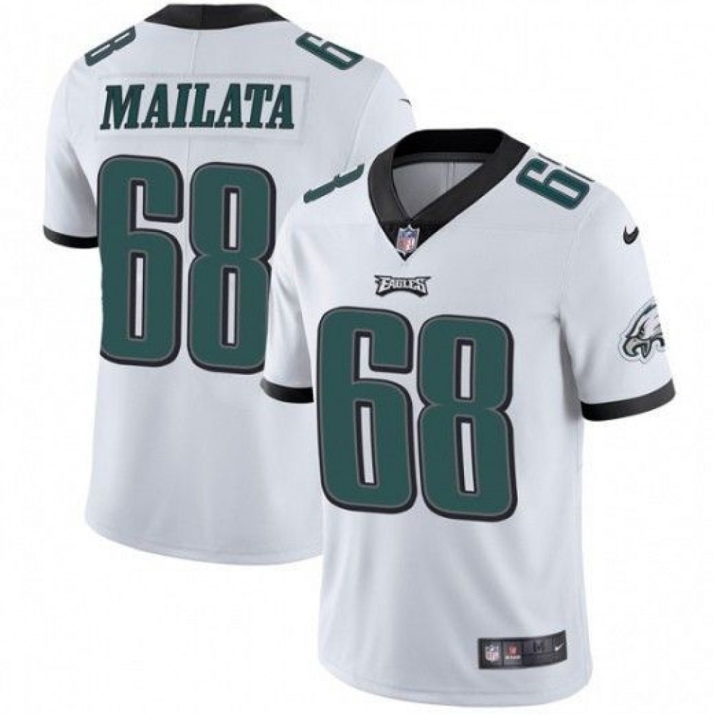 Men's Philadelphia Eagles #68 Jordan Mailata White Vapor Untouchable Limited Stitched Jersey Men's Philadelphia Eagles #68 Jordan Mailata White Vapor Untouchable Limited Stitched Jersey