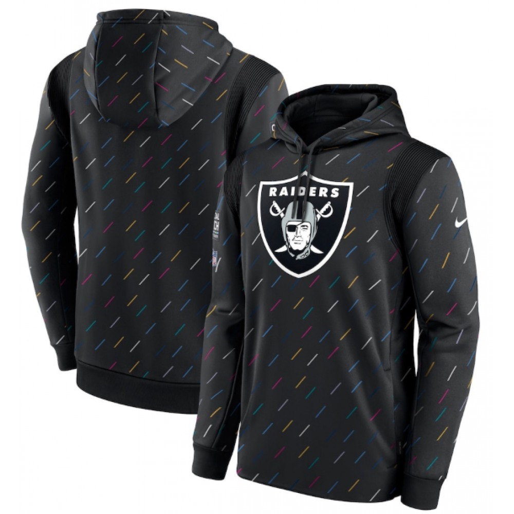 Men's Las Vegas Raiders 2021 Charcoal Crucial Catch Therma Pullover Hoodie Men's Las Vegas Raiders 2021 Charcoal Crucial Catch Therma Pullover Hoodie