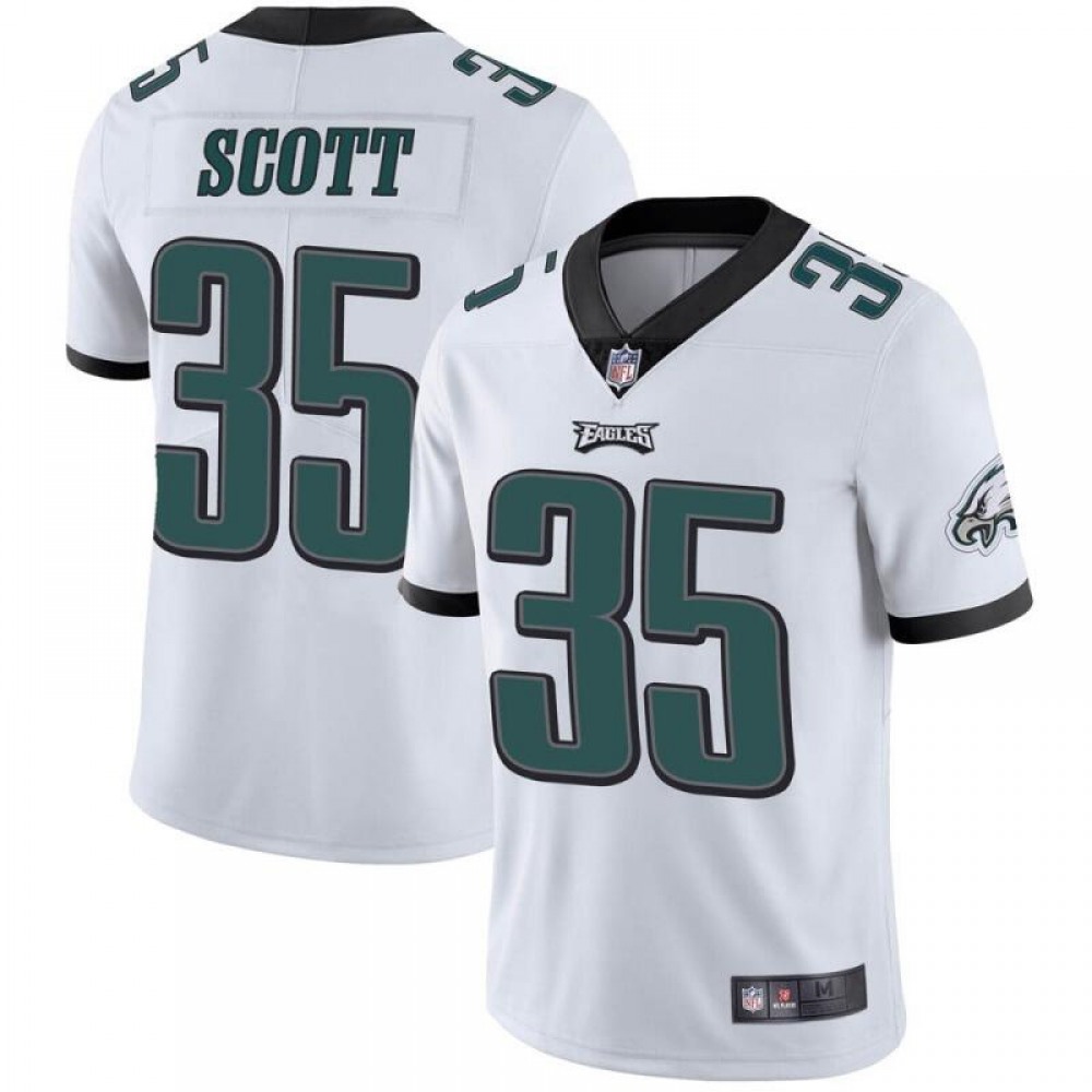 Men's Philadelphia Eagles #35 Boston Scott White Vapor Untouchable Limited Stitched Jersey Men's Philadelphia Eagles #35 Boston Scott White Vapor Untouchable Limited Stitched Jersey
