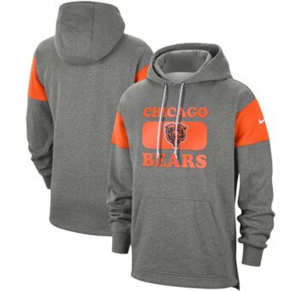 Men's Chicago Bears 2019 Grey Fan Gear Historic Pullover Hoodie Men's Chicago Bears 2019 Grey Fan Gear Historic Pullover Hoodie