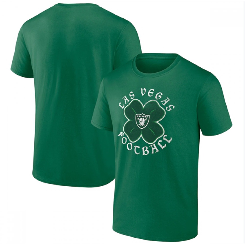 Men's Las Vegas Raiders Kelly Green St. Patrick's Day Celtic T-Shirt Men's Las Vegas Raiders Kelly Green St. Patrick's Day Celtic T-Shirt