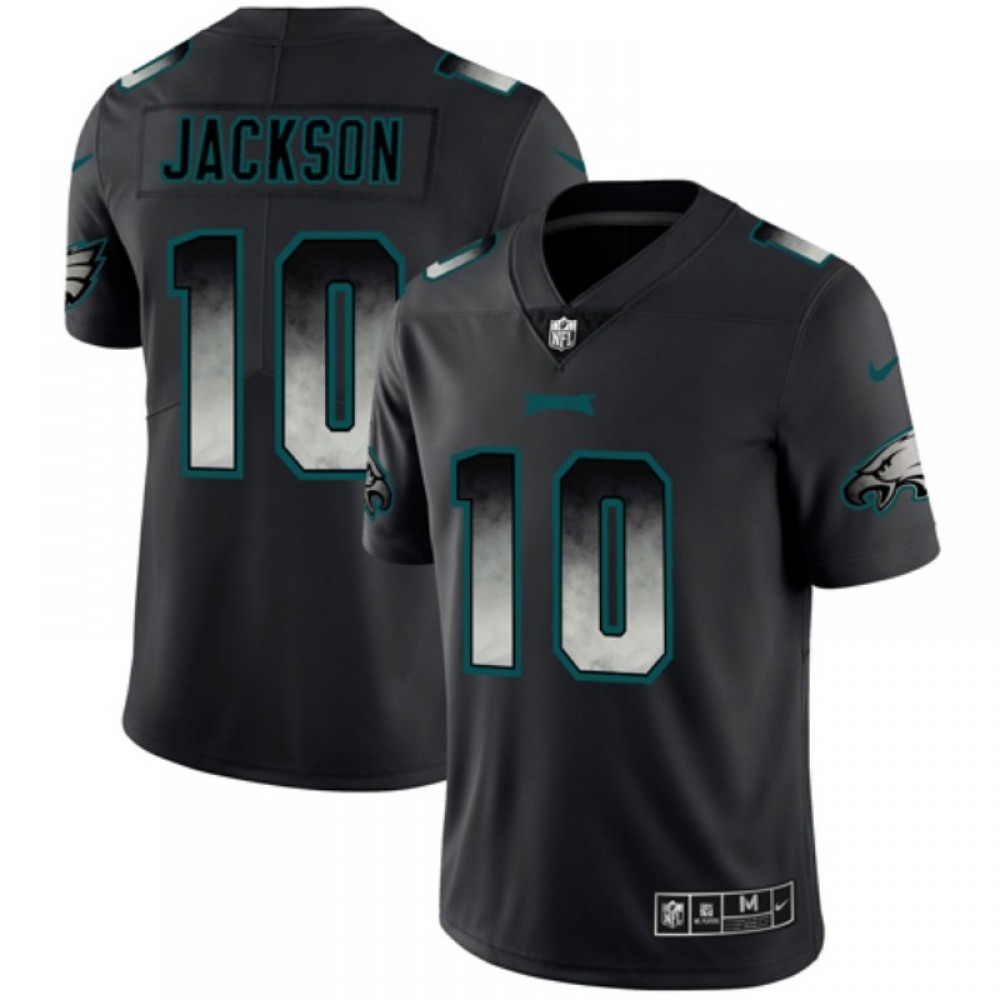 Men's Philadelphia Eagles #10 DeSean Jackson Black 2019 Smoke Fashion Limited Stitched NFL Jersey Men's Philadelphia Eagles #10 DeSean Jackson Black 2019 Smoke Fashion Limited Stitched NFL Jersey
