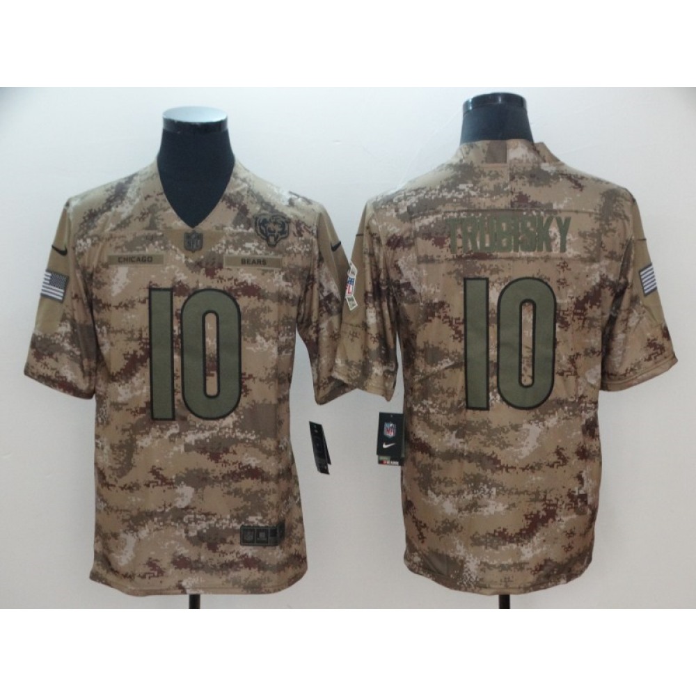 Men's Chicago Bears #10 Mitchell Trubisky 2018 Camo Salute to Service Limited Stitched NFL Jersey Men's Chicago Bears #10 Mitchell Trubisky 2018 Camo Salute to Service Limited Stitched NFL Jersey