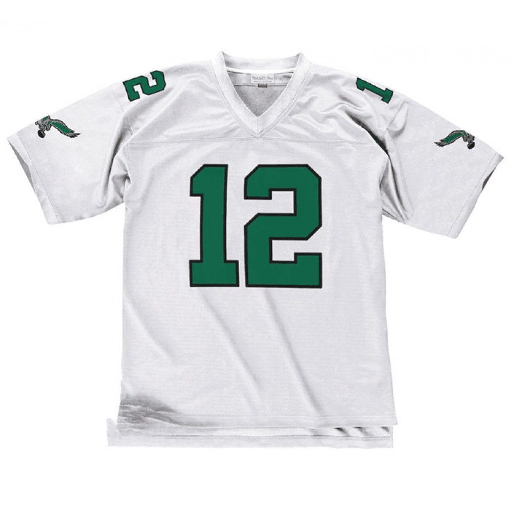 Men's Philadelphia Eagles #12 Randall Cunningham White Stitched Jersey Men's Philadelphia Eagles #12 Randall Cunningham White Stitched Jersey