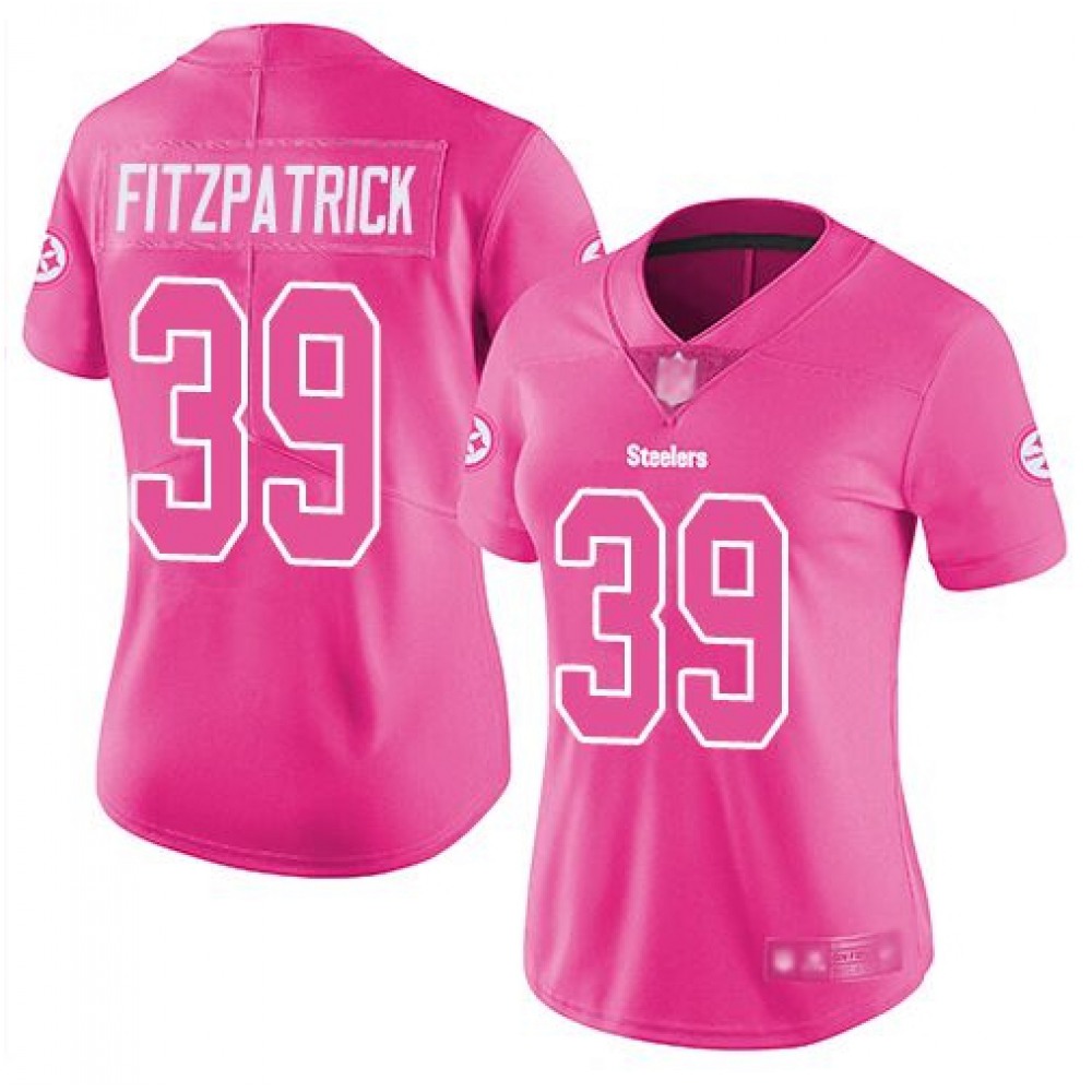 Women's Pittsburgh Steelers #39 Minkah Fitzpatrick Pink Vapor Untouchable Limited Stitched NFL Jersey(Run Small) Women's Pittsburgh Steelers #39 Minkah Fitzpatrick Pink Vapor Untouchable Limited Stitched NFL Jersey(Run Small)