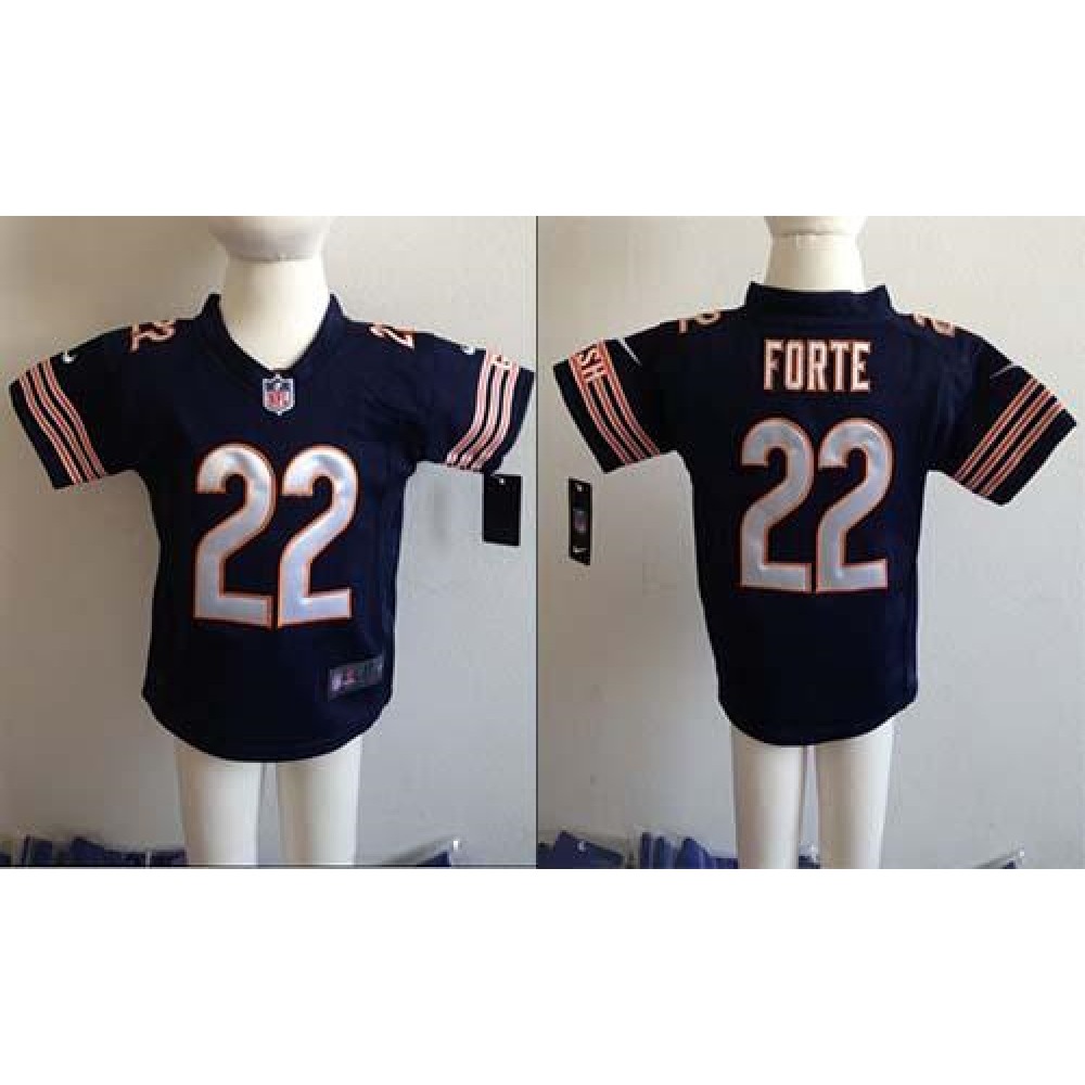 Toddler Nike Bears #22 Matt Forte Navy Blue Team Color Stitched NFL Elite Jersey