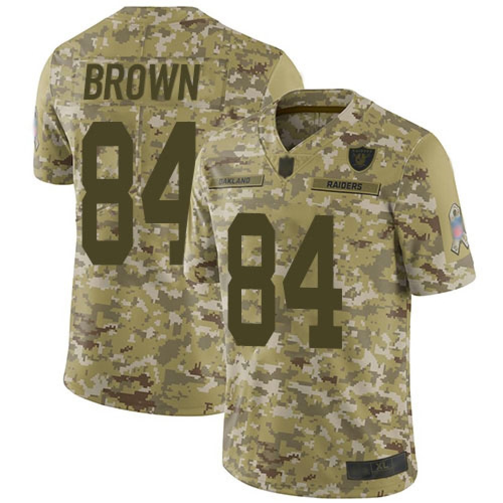 Men's Oakland Raiders #84 Antonio Brown Camo Salute To Service Stitched NFL Jersey Men's Oakland Raiders #84 Antonio Brown Camo Salute To Service Stitched NFL Jersey