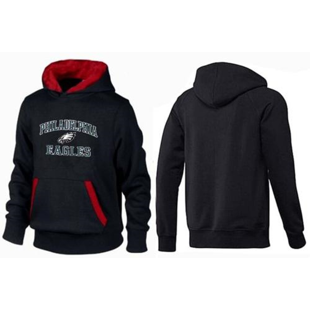 Philadelphia Eagles Heart & Soul Pullover Hoodie Black & Red Philadelphia Eagles Heart & Soul Pullover Hoodie Black & Red