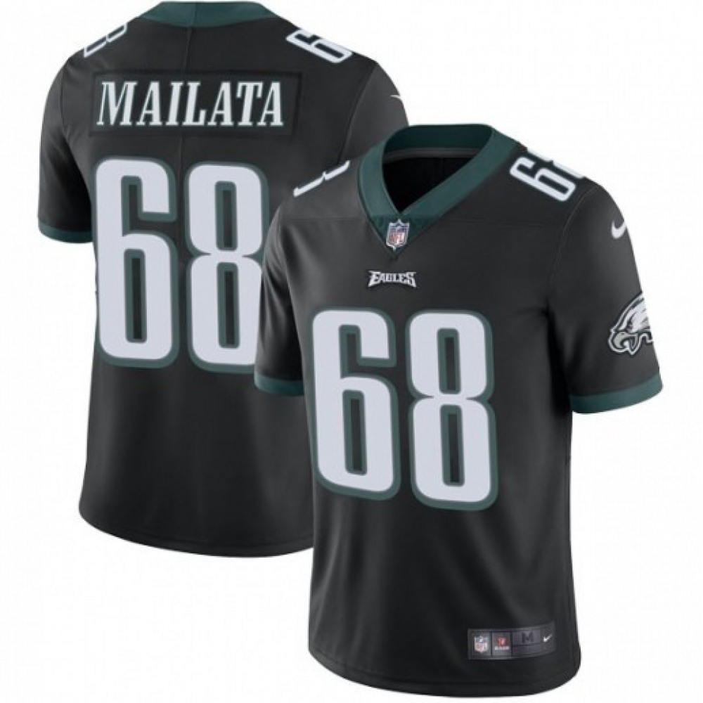 Men's Philadelphia Eagles #68 Jordan Mailata Black Vapor Untouchable Limited Stitched Jersey Men's Philadelphia Eagles #68 Jordan Mailata Black Vapor Untouchable Limited Stitched Jersey