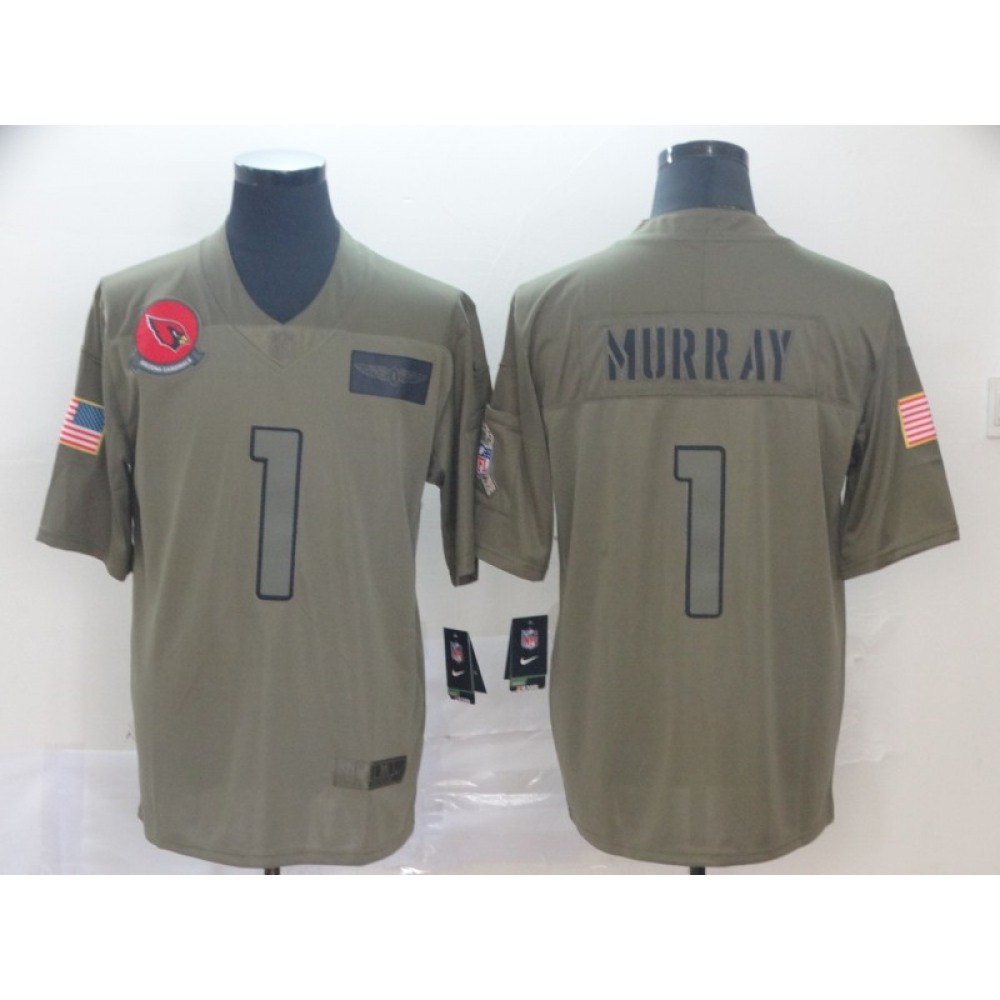 Men's Arizona Cardinals #1 Kyler Murray 2019 Camo Salute To Service Limited Stitched NFL Jersey Men's Arizona Cardinals #1 Kyler Murray 2019 Camo Salute To Service Limited Stitched NFL Jersey