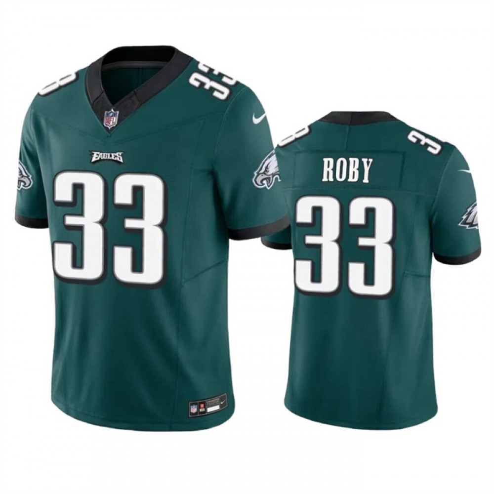 Men's Philadelphia Eagles #33 Bradley Roby Green 2023 F.U.S.E. Vapor Untouchable Limited Stitched Football Jersey Men's Philadelphia Eagles #33 Bradley Roby Green 2023 F.U.S.E. Vapor Untouchable Limited Stitched Football Jersey