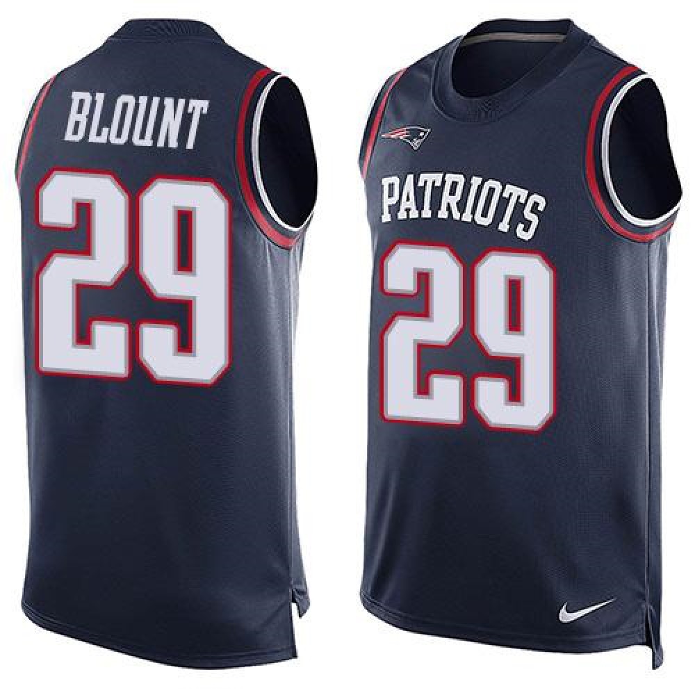 Nike Patriots #29 LeGarrette Blount Navy Blue Team Color Men's Stitched NFL Limited Tank Top Jersey Nike Patriots #29 LeGarrette Blount Navy Blue Team Color Men's Stitched NFL Limited Tank Top Jersey