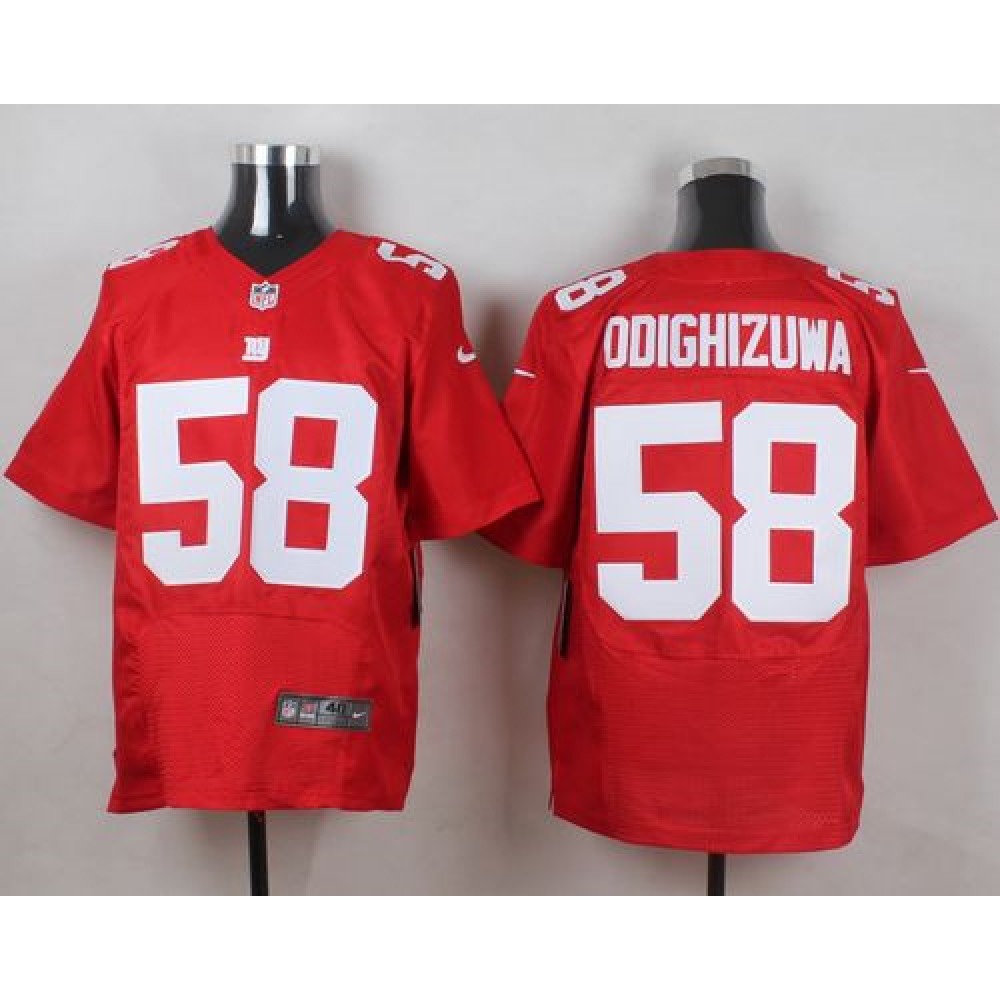 Nike Giants #58 Owa Odighizuwa Red Alternate Men's Stitched NFL Elite Jersey Nike Giants #58 Owa Odighizuwa Red Alternate Men's Stitched NFL Elite Jersey