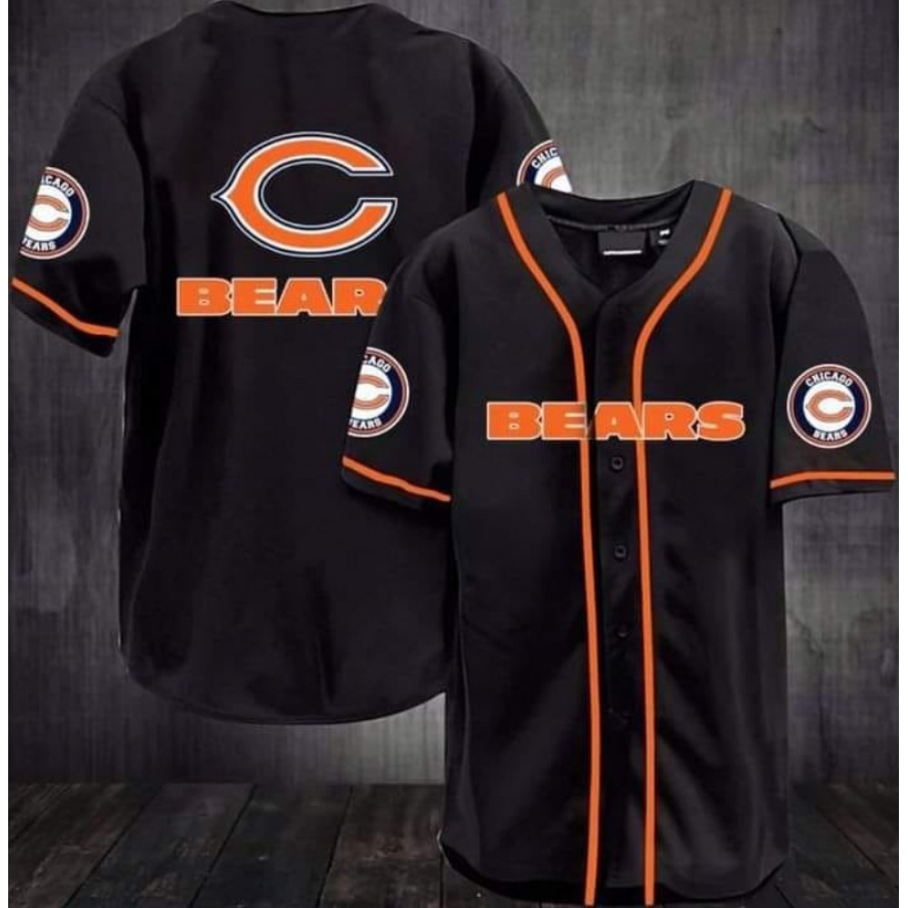 Men's Chicago Bears Baseball Jersey Shirt Men's Chicago Bears Baseball Jersey Shirt