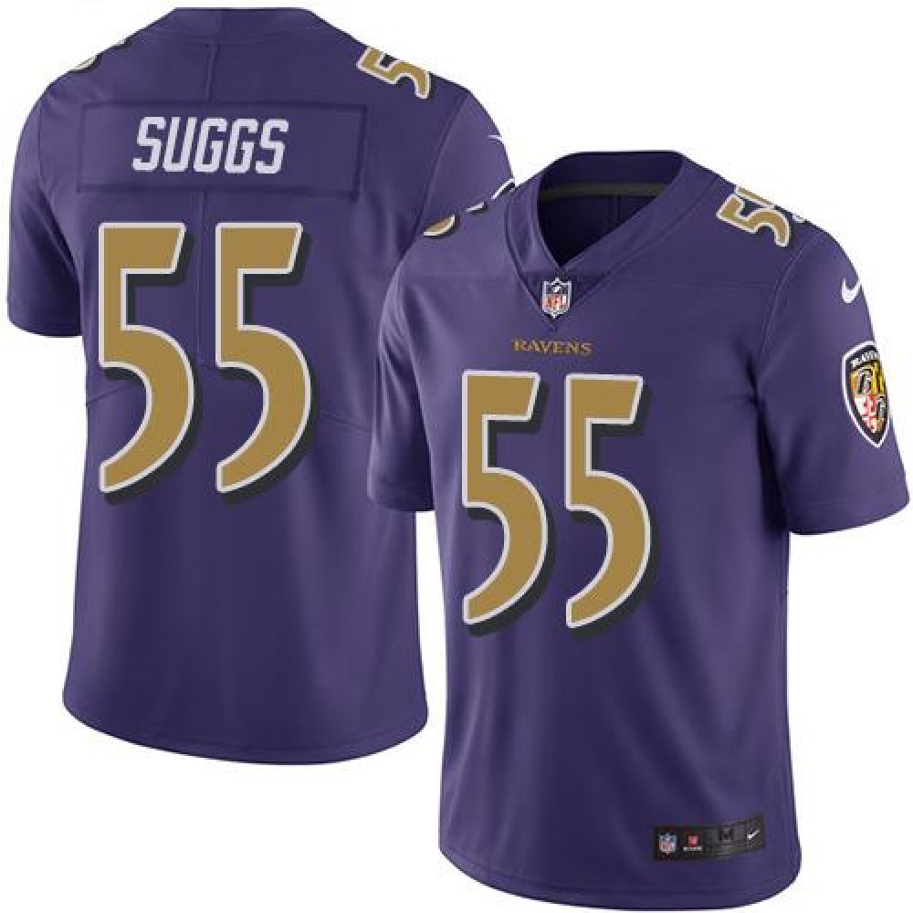 Nike Ravens #55 Terrell Suggs Purple Youth Stitched NFL Limited Rush Jersey Nike Ravens #55 Terrell Suggs Purple Youth Stitched NFL Limited Rush Jersey