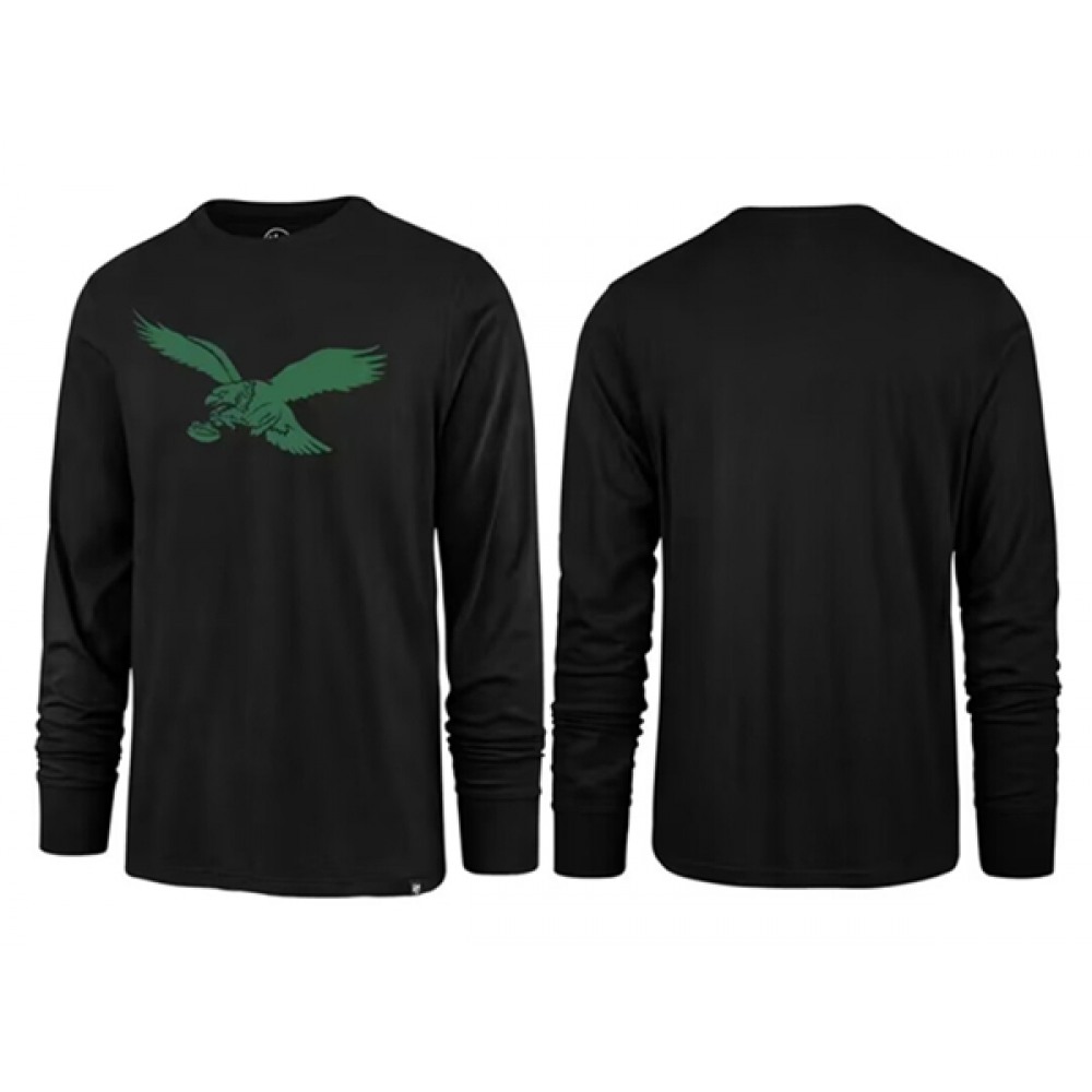 Men's Philadelphia Eagles Black Long Sleeve T-Shirt Men's Philadelphia Eagles Black Long Sleeve T-Shirt