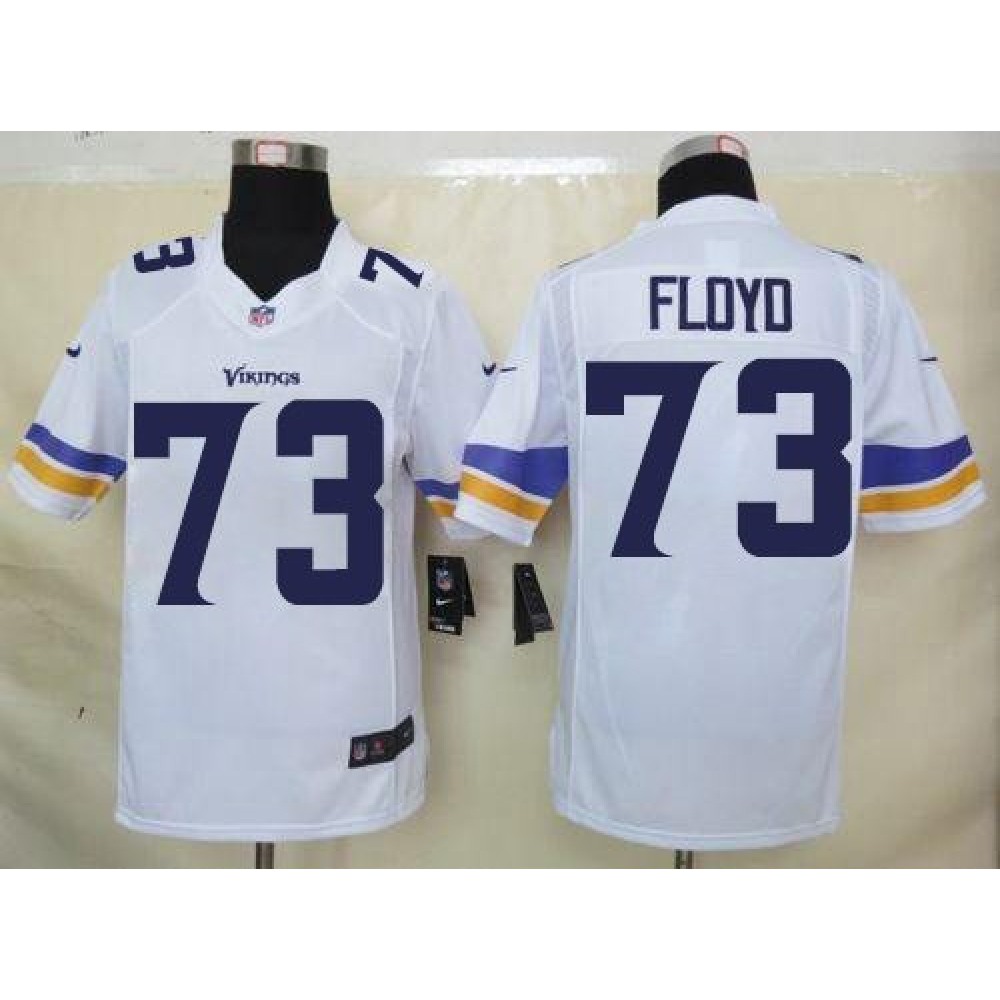 Nike Vikings #73 Sharrif Floyd White Men's Stitched NFL Limited Jersey
