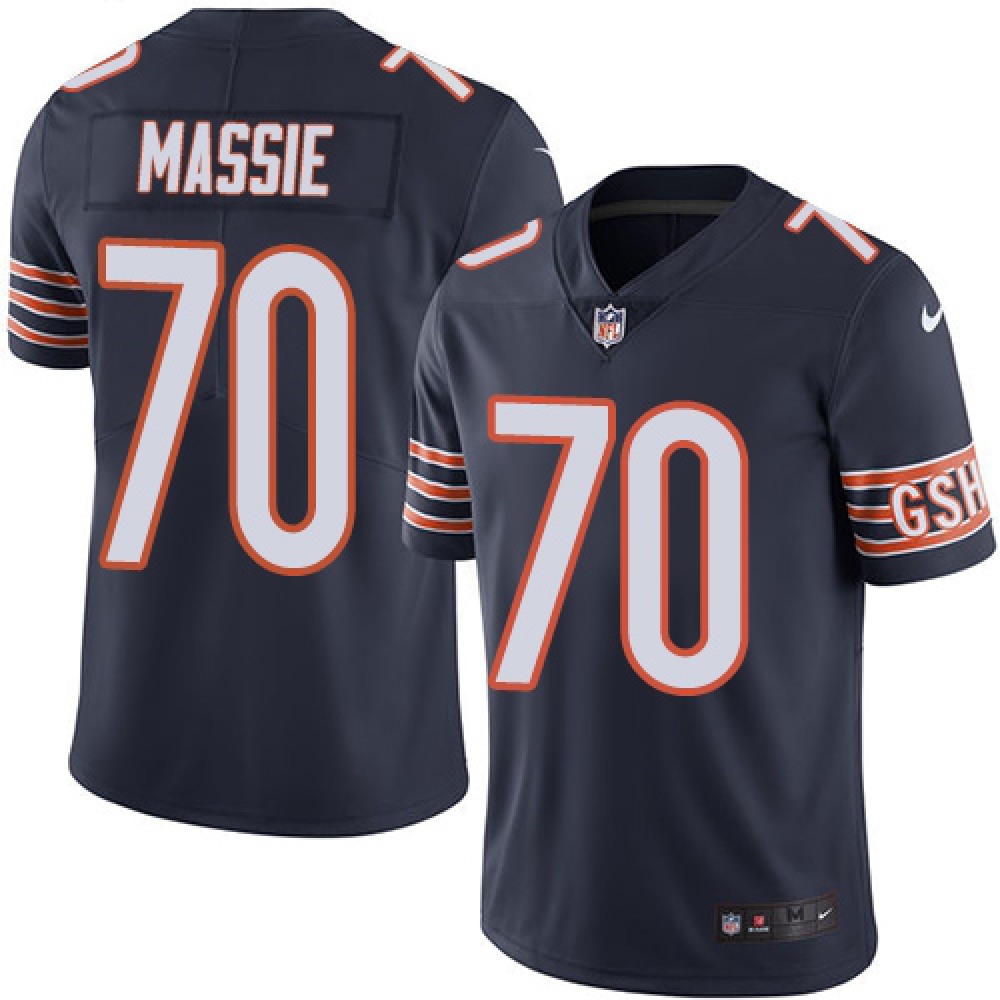 Men's Chicago Bears #70 Bobby Massie Navy Blue Vapor Untouchable Limited Stitched NFL Jersey Men's Chicago Bears #70 Bobby Massie Navy Blue Vapor Untouchable Limited Stitched NFL Jersey