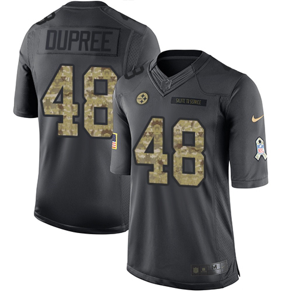 Nike Steelers #48 Bud Dupree Black Youth Stitched NFL Limited 2016 Salute to Service Jersey Nike Steelers #48 Bud Dupree Black Youth Stitched NFL Limited 2016 Salute to Service Jersey