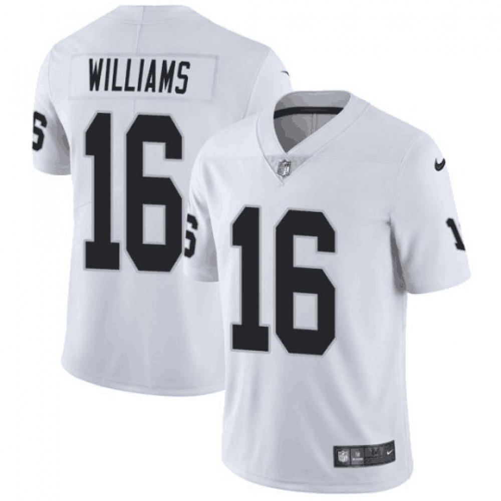 Men's Oakland Raiders #16 Tyrell Williams White Vapor Untouchable Limited Stitched NFL Jersey Men's Oakland Raiders #16 Tyrell Williams White Vapor Untouchable Limited Stitched NFL Jersey