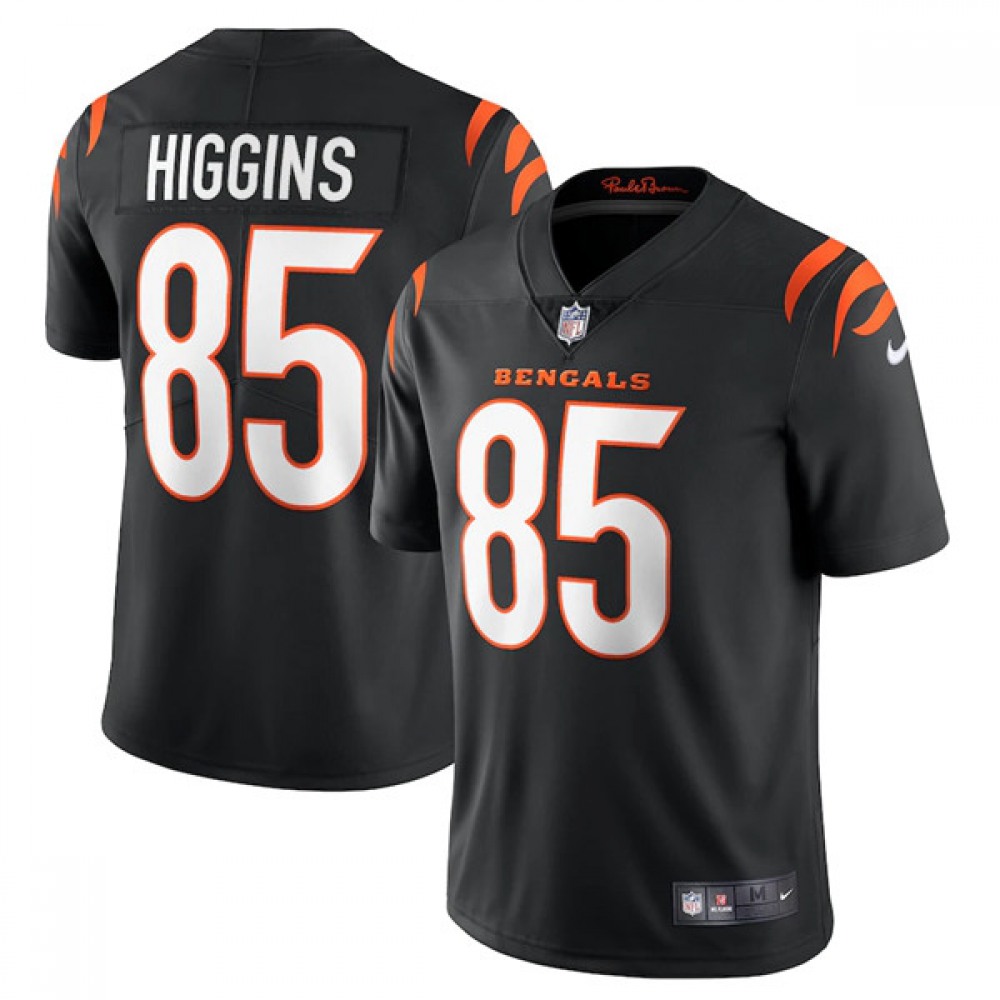 Youth Cincinnati Bengals #85 Tee Higgins New Black Vapor Untouchable Limited Stitched Jersey Youth Cincinnati Bengals #85 Tee Higgins New Black Vapor Untouchable Limited Stitched Jersey