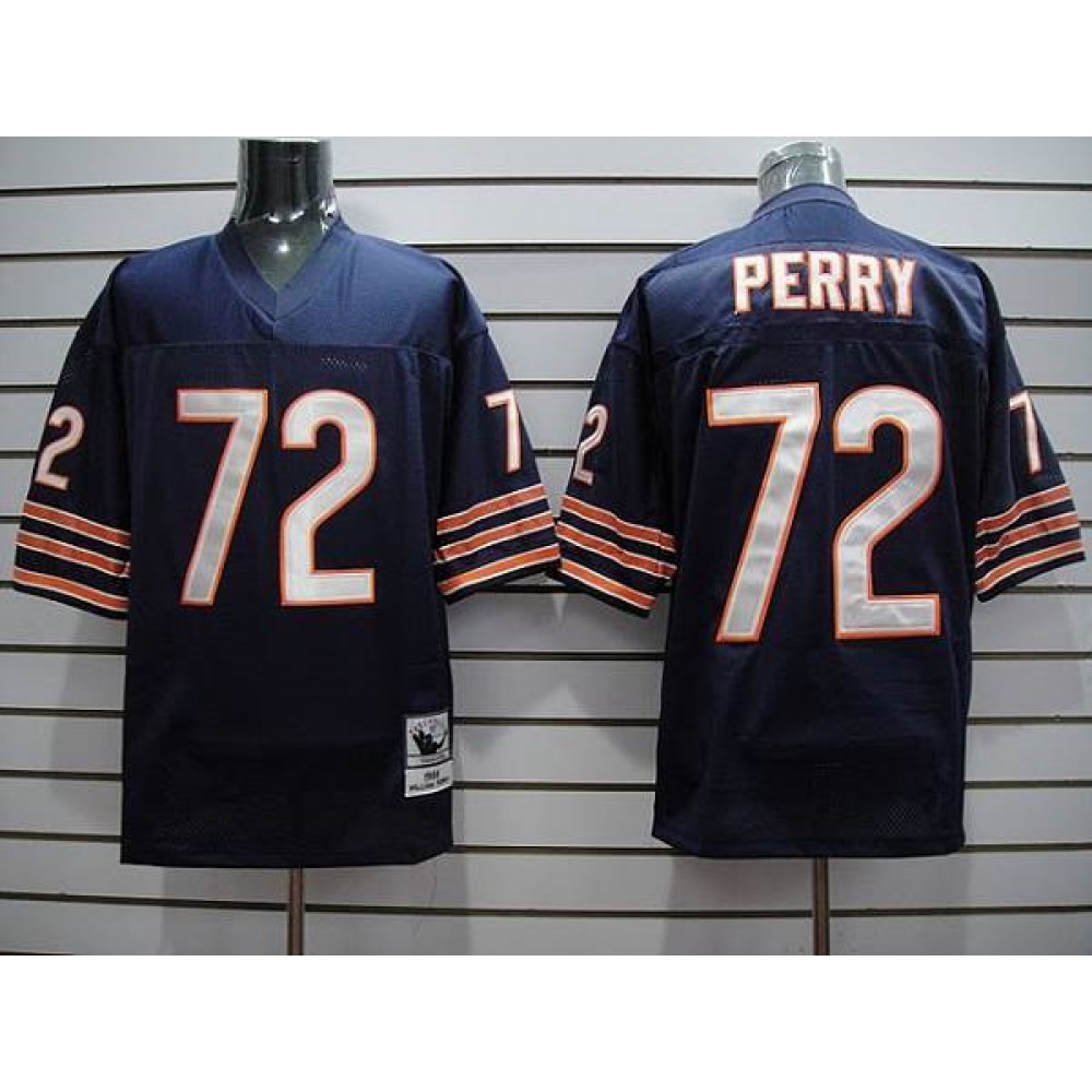 Mitchell & Ness Bears #72 William Perry Blue Stitched Throwback NFL Jersey Mitchell & Ness Bears #72 William Perry Blue Stitched Throwback NFL Jersey