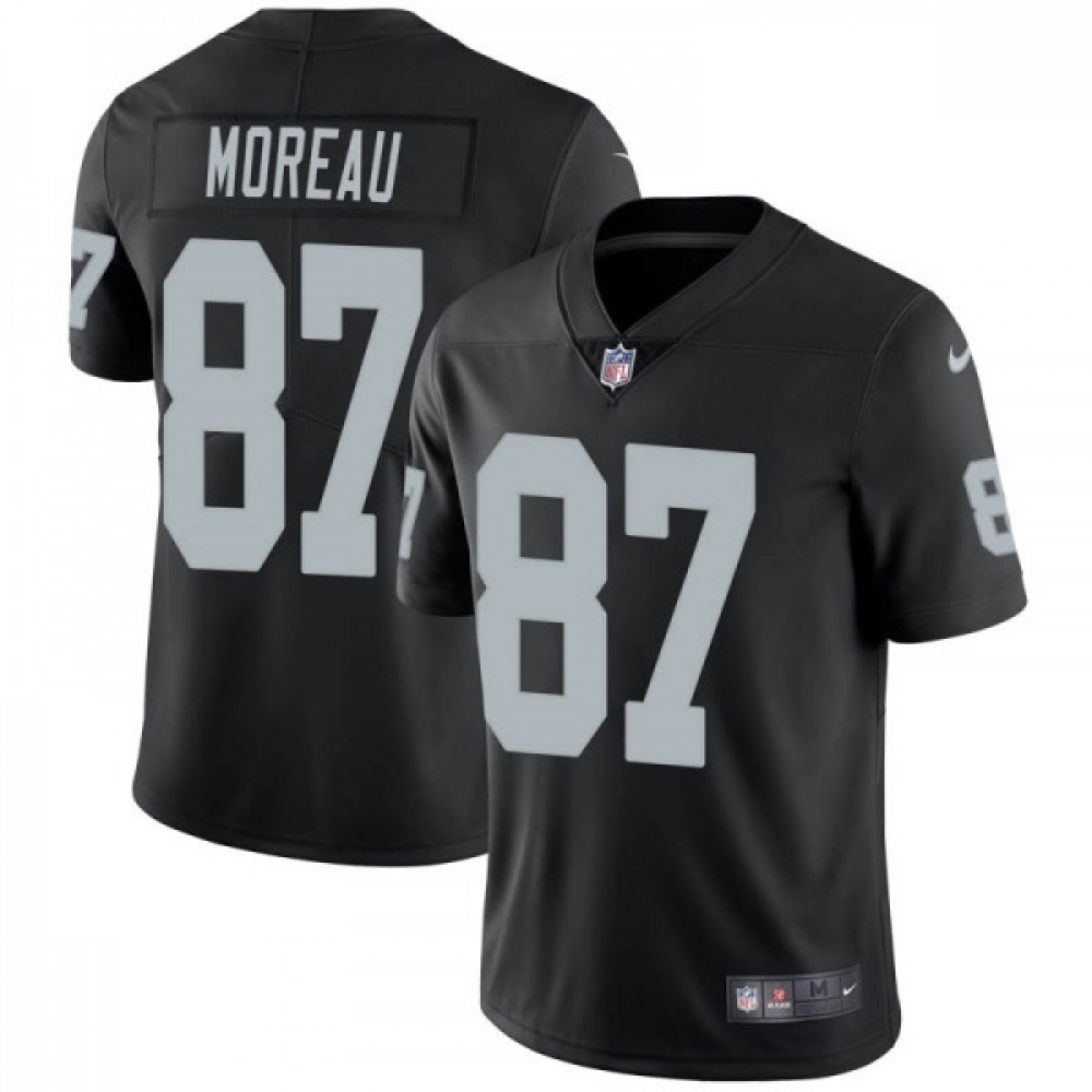 Men's Las Vegas Raiders #87 Foster Moreau Black Vapor Untouchable Limited Stitched Jersey Men's Las Vegas Raiders #87 Foster Moreau Black Vapor Untouchable Limited Stitched Jersey