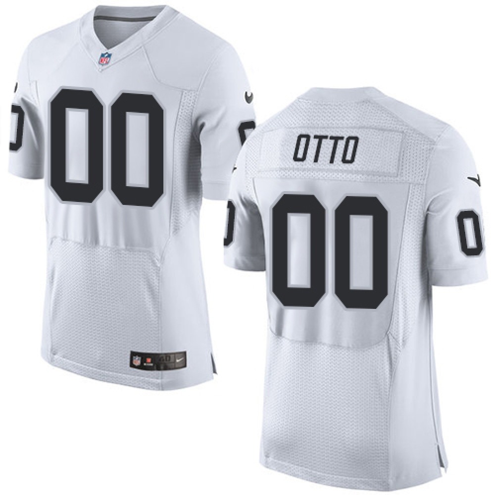Nike Raiders #00 Jim Otto White Men's Stitched NFL New Elite Jersey Nike Raiders #00 Jim Otto White Men's Stitched NFL New Elite Jersey