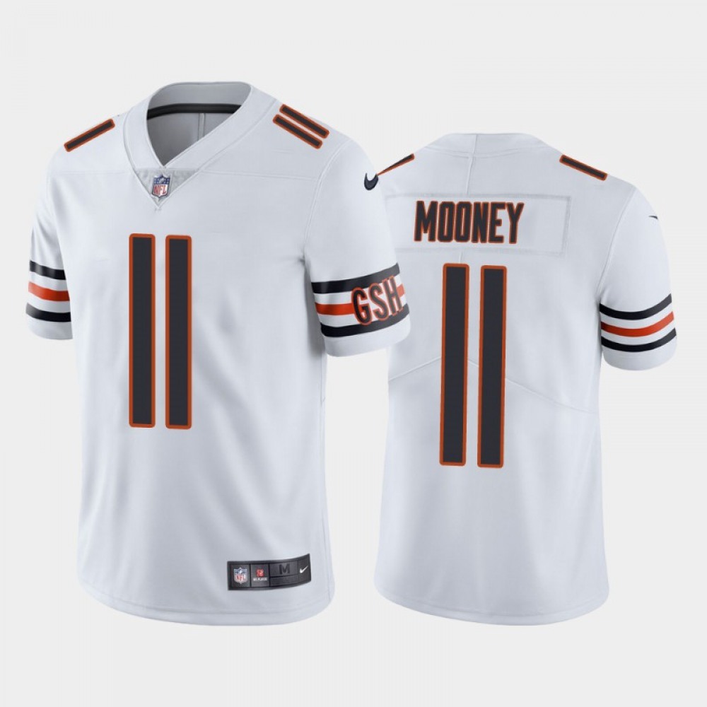 Men's Chicago Bears #11 Darnell Mooney White Vapor untouchable Limited Stitched Jersey Men's Chicago Bears #11 Darnell Mooney White Vapor untouchable Limited Stitched Jersey