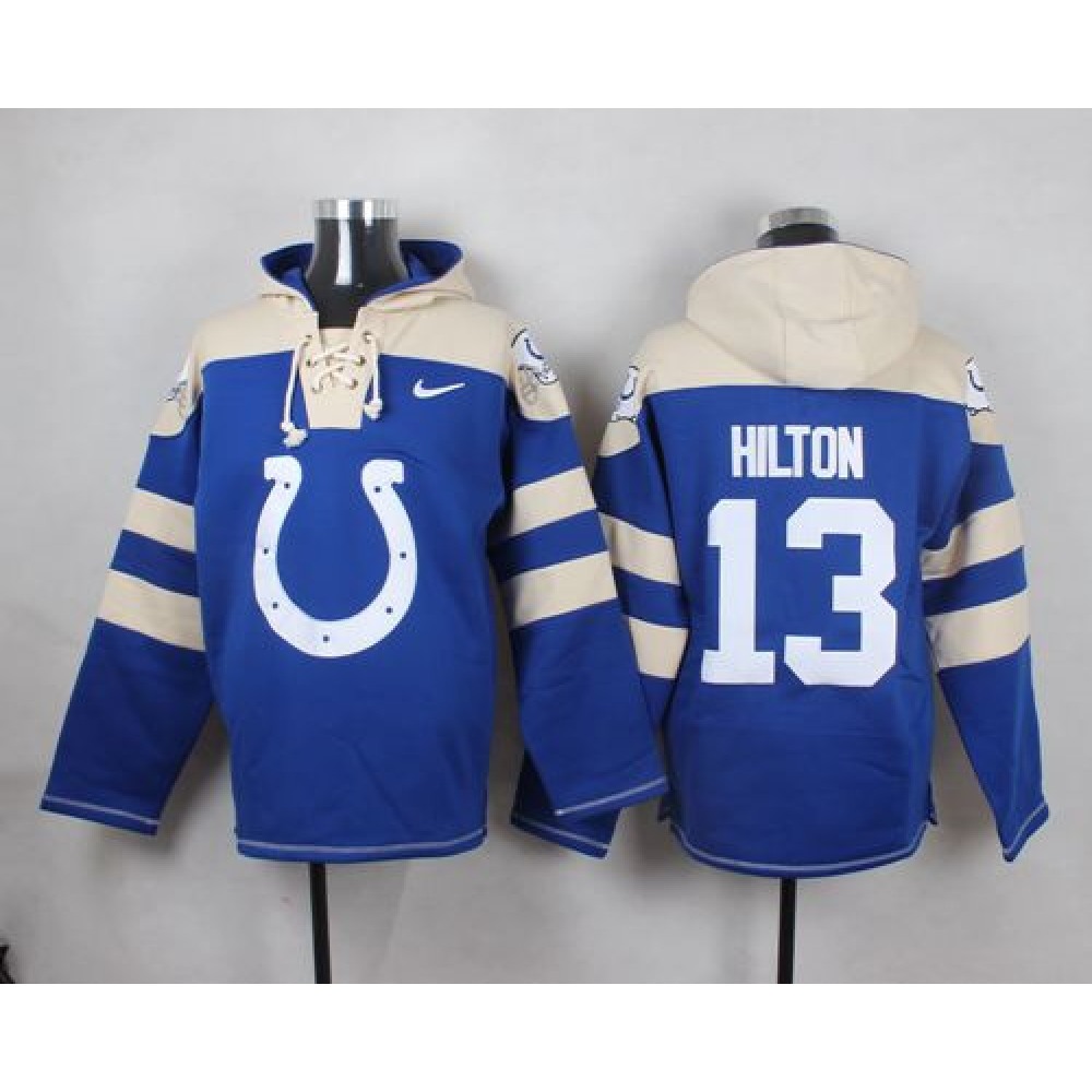 Nike Colts #13 T.Y. Hilton Royal Blue Player Pullover NFL Hoodie Nike Colts #13 T.Y. Hilton Royal Blue Player Pullover NFL Hoodie