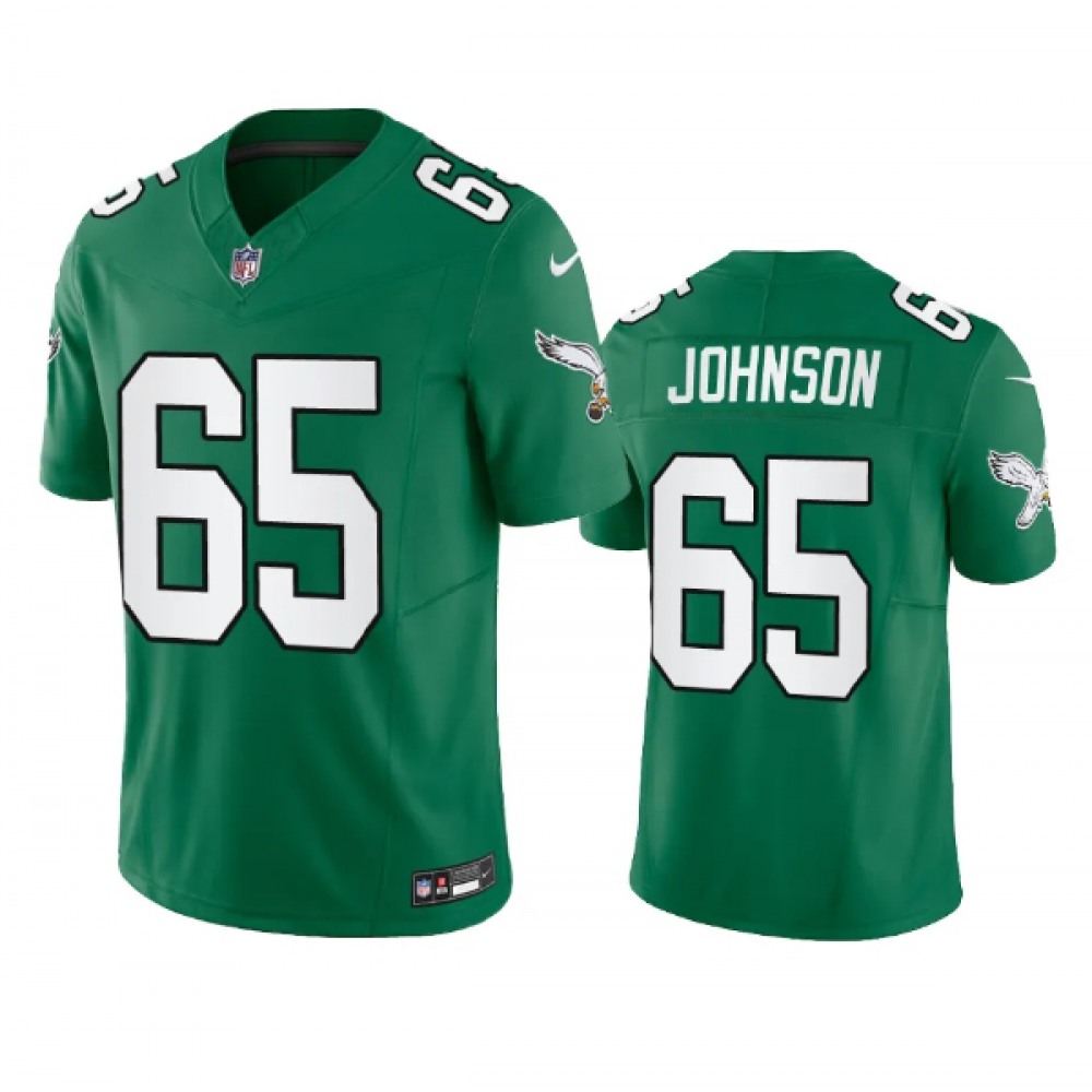 Men's Philadelphia Eagles #65 Lane Johnson Green 2023 F.U.S.E. Vapor Untouchable Stitched Football Jersey Men's Philadelphia Eagles #65 Lane Johnson Green 2023 F.U.S.E. Vapor Untouchable Stitched Football Jersey