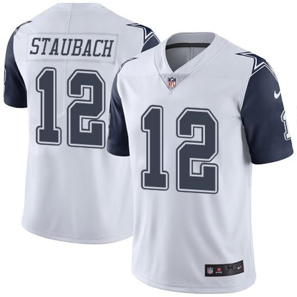 Nike Cowboys #12 Roger Staubach White Youth Stitched NFL Limited Rush Jersey Nike Cowboys #12 Roger Staubach White Youth Stitched NFL Limited Rush Jersey