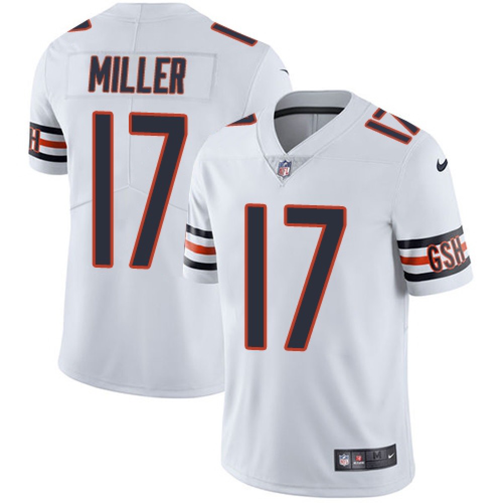 Men's Chicago Bears #17 Anthony Miller White Vapor Untouchable Limited Stitched NFL Jersey Men's Chicago Bears #17 Anthony Miller White Vapor Untouchable Limited Stitched NFL Jersey