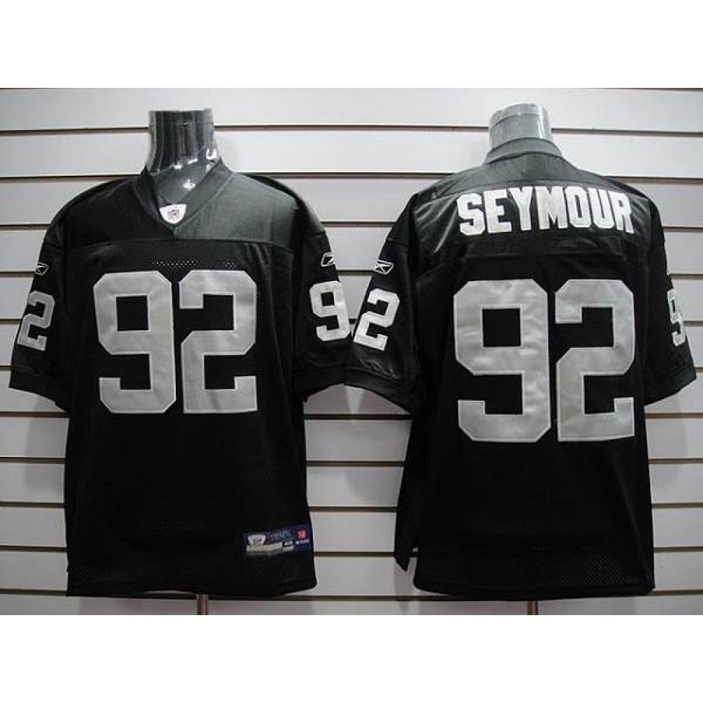 Raiders #92 Richard Seymour Black Stitched Youth NFL Jersey Raiders #92 Richard Seymour Black Stitched Youth NFL Jersey