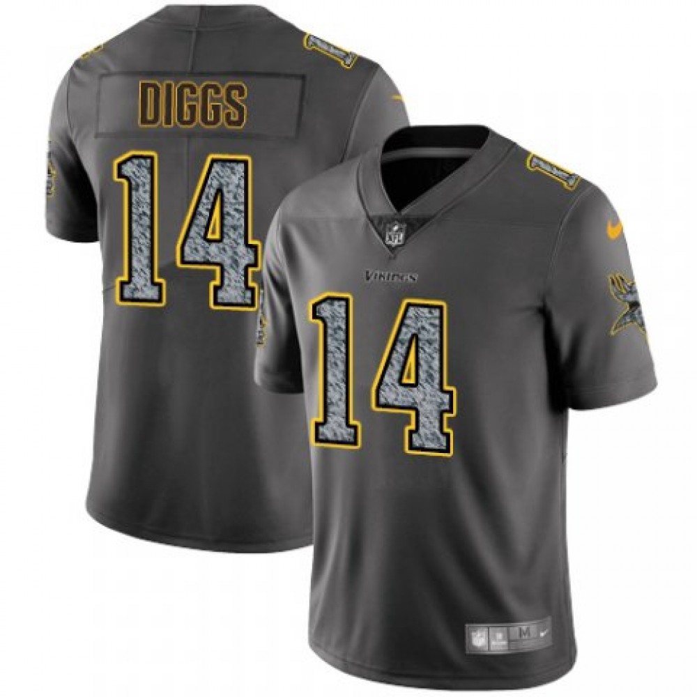 Men's Minnesota Vikings #14 Stefon Diggs 2019 Gray Fashion Static Limited Stitched NFL Jersey Men's Minnesota Vikings #14 Stefon Diggs 2019 Gray Fashion Static Limited Stitched NFL Jersey