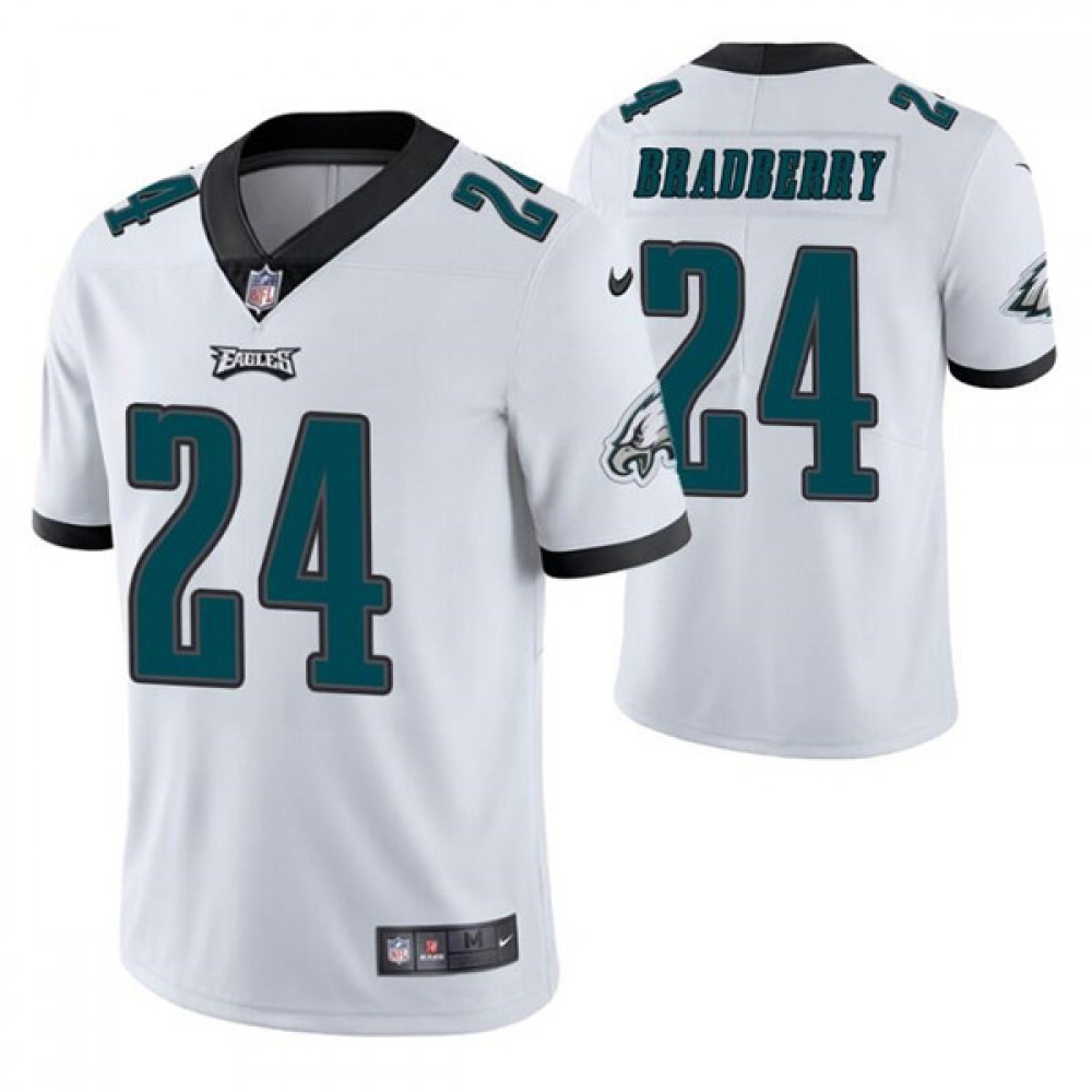 Men's Philadelphia Eagles #24 James Bradberry White Vapor Untouchable Limited Stitched Jersey Men's Philadelphia Eagles #24 James Bradberry White Vapor Untouchable Limited Stitched Jersey