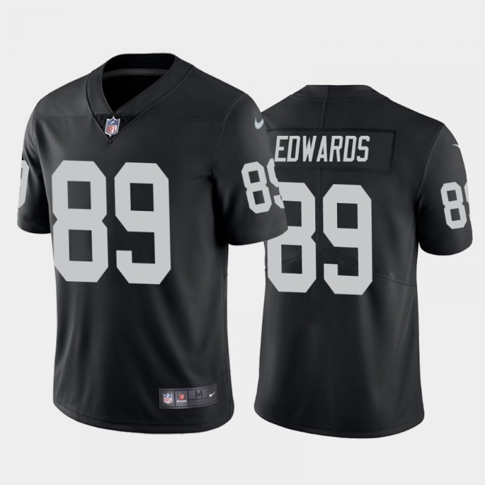 Men's Las Vegas Raiders #89 Bryan Edwards Black Vapor Untouchable Limited Stitched Jersey Men's Las Vegas Raiders #89 Bryan Edwards Black Vapor Untouchable Limited Stitched Jersey