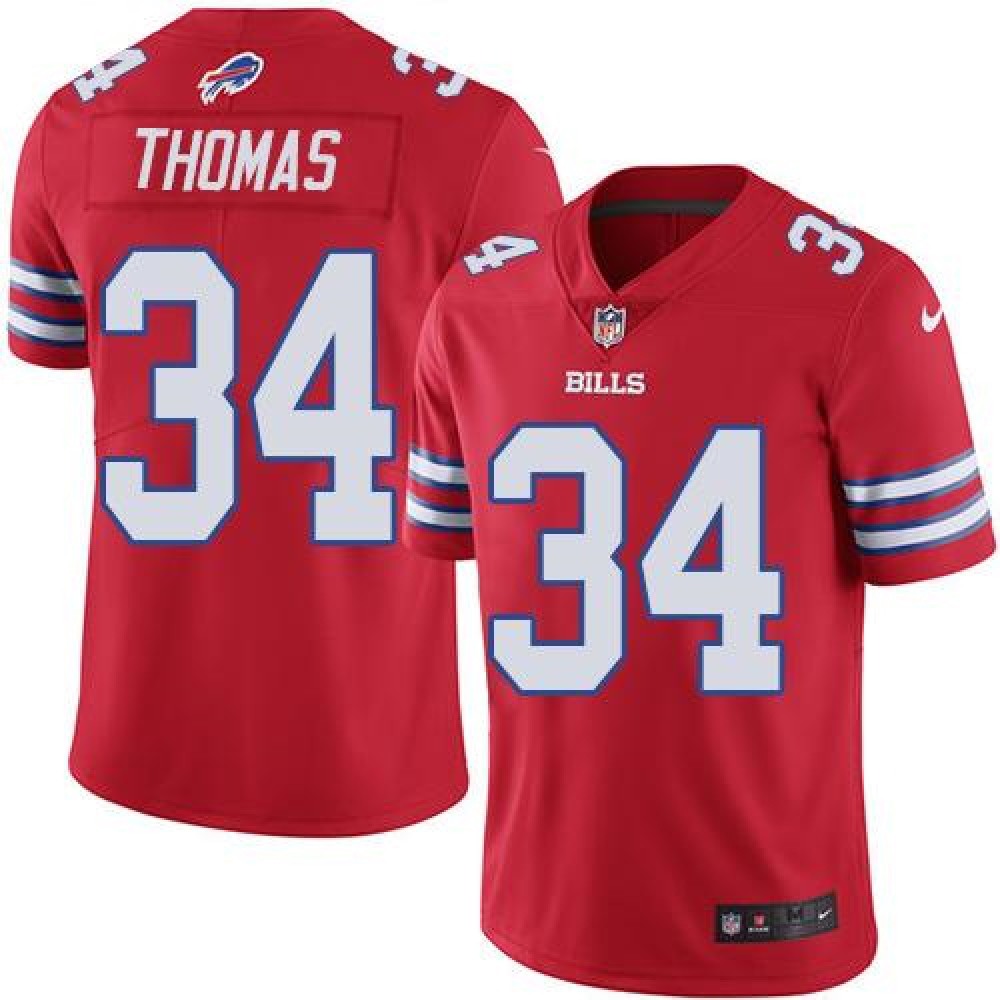 Nike Bills #34 Thurman Thomas Red Youth Stitched NFL Limited Rush Jersey Nike Bills #34 Thurman Thomas Red Youth Stitched NFL Limited Rush Jersey