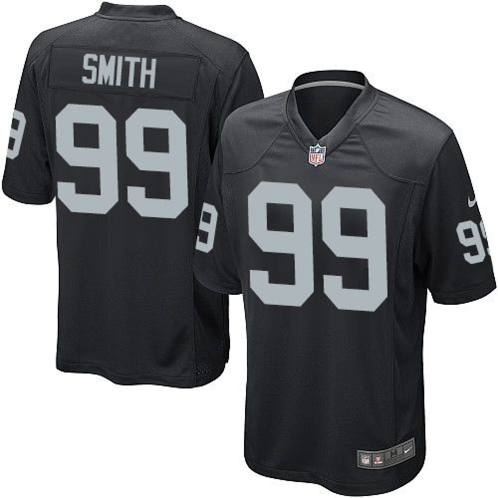 Nike Raiders #99 Aldon Smith Black Team Color Youth Stitched NFL Elite Jersey Nike Raiders #99 Aldon Smith Black Team Color Youth Stitched NFL Elite Jersey