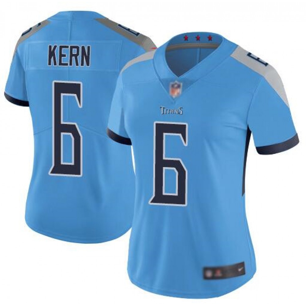 Women's Tennessee Titans #6 Brett Kern Light BLue Vapor Untouchable Limited Stitched NFL Jersey(Run Small) Women's Tennessee Titans #6 Brett Kern Light BLue Vapor Untouchable Limited Stitched NFL Jersey(Run Small)