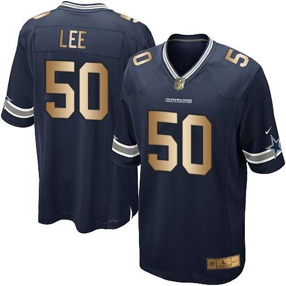 Nike Cowboys #50 Sean Lee Navy Blue Team Color Youth Stitched NFL Elite Gold Jersey Nike Cowboys #50 Sean Lee Navy Blue Team Color Youth Stitched NFL Elite Gold Jersey