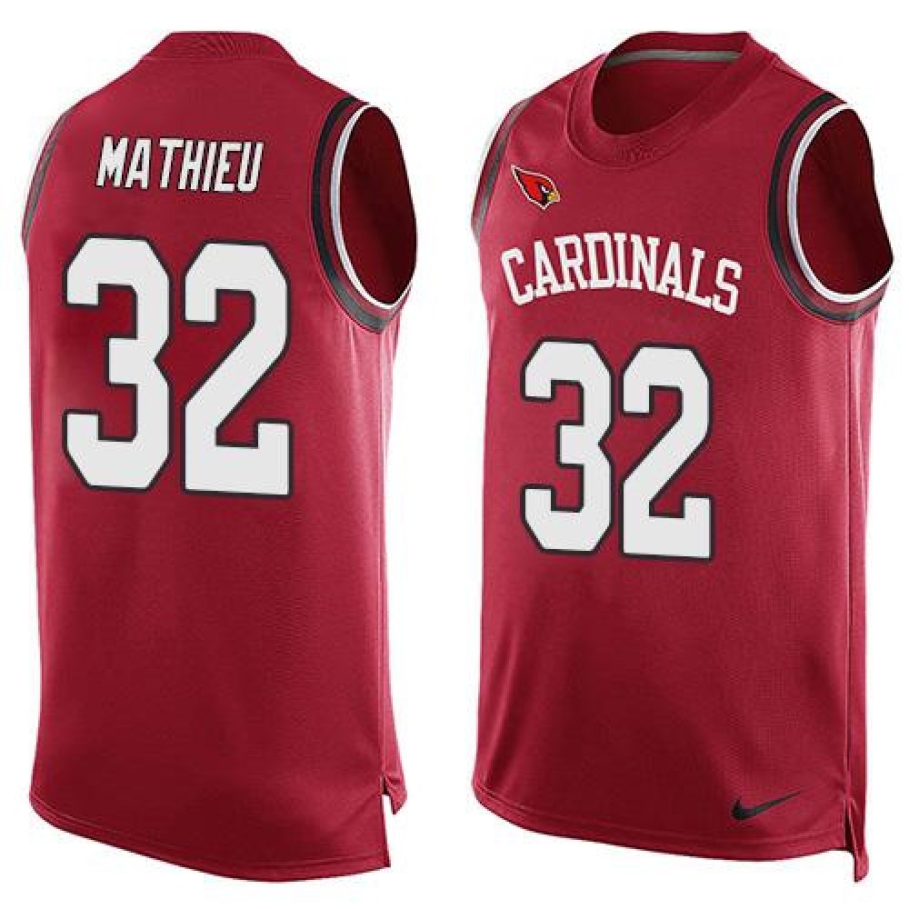 Nike Cardinals #32 Tyrann Mathieu Red Team Color Men's Stitched NFL Limited Tank Top Jersey Nike Cardinals #32 Tyrann Mathieu Red Team Color Men's Stitched NFL Limited Tank Top Jersey