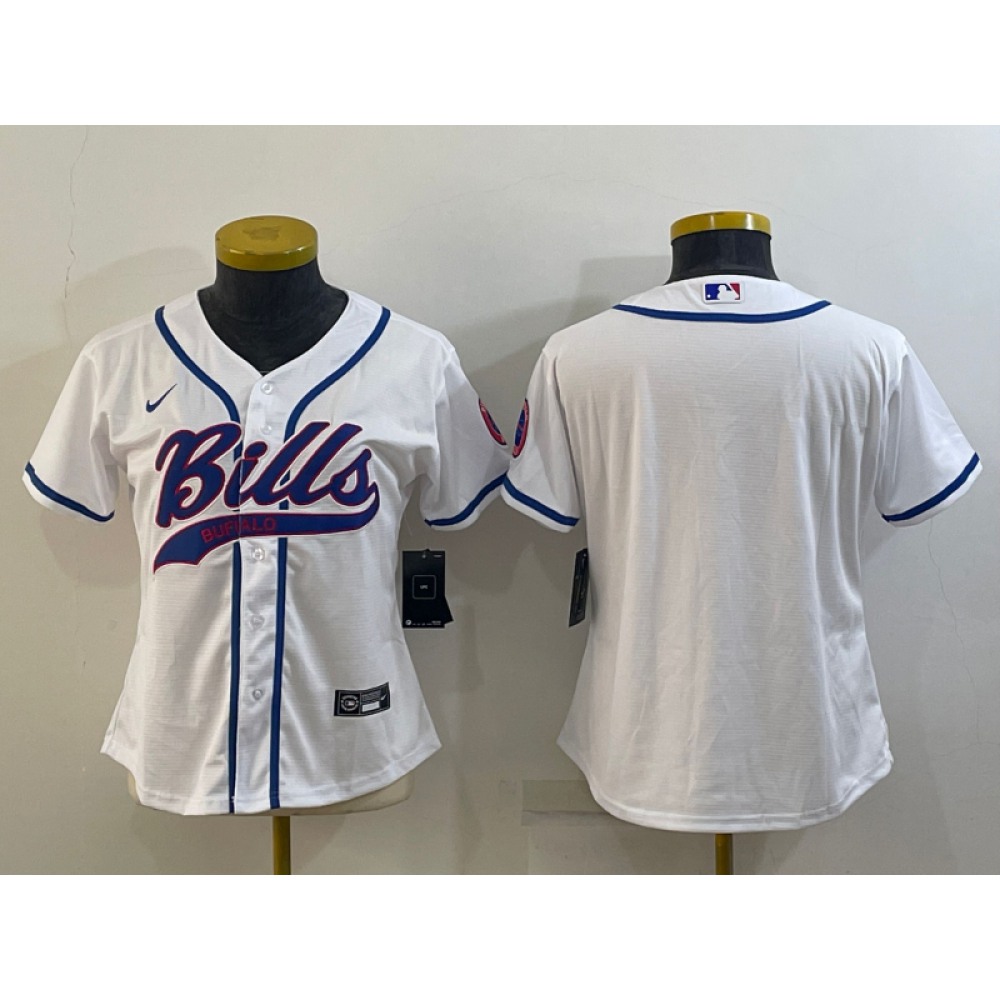 Youth Buffalo Bills Blank White With Patch Cool Base Stitched Baseball Jersey Youth Buffalo Bills Blank White With Patch Cool Base Stitched Baseball Jersey