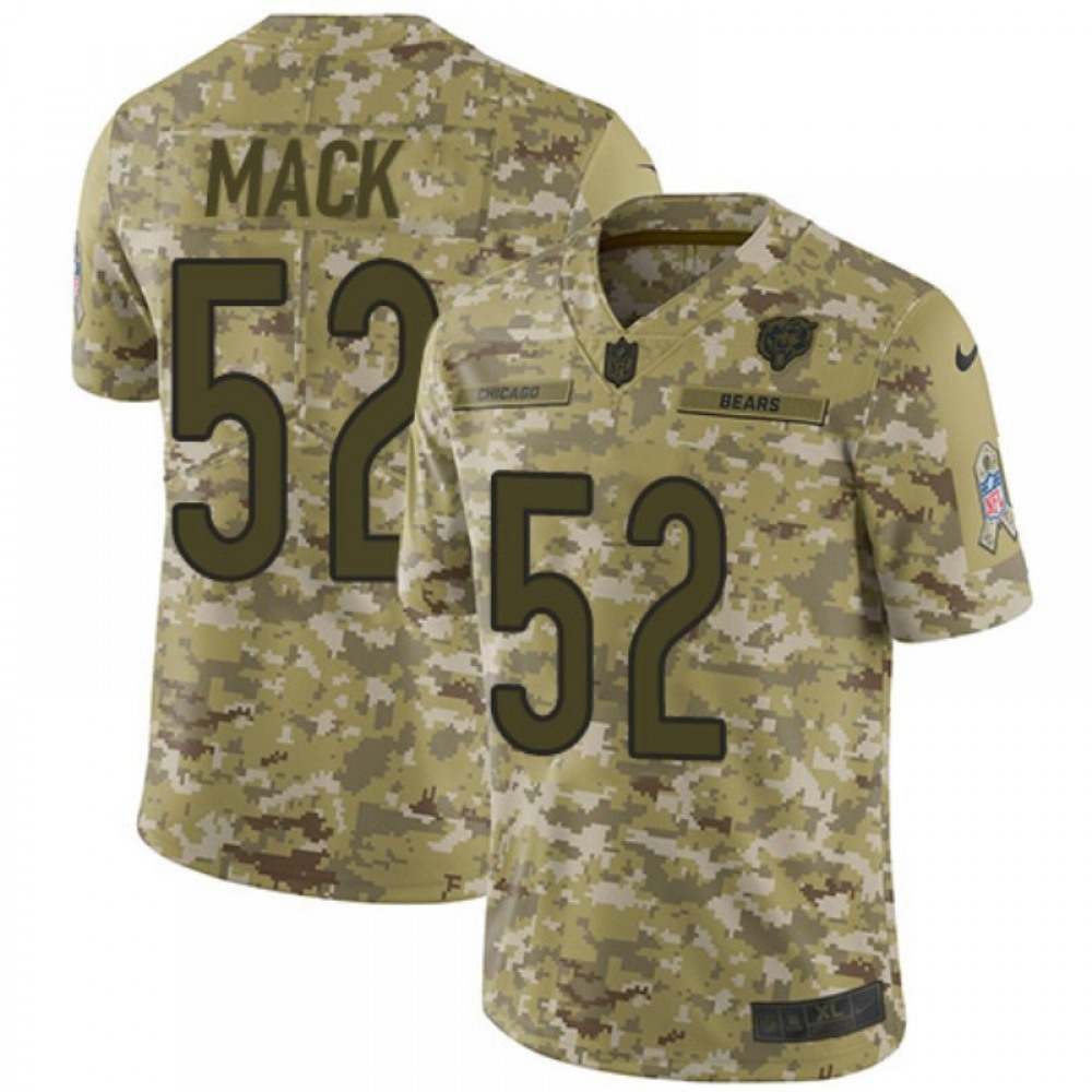 Youth Chicago Bears #52 Khalil Mack 2018 Camo Salute to Service Limited Stitched NFL Jersey Youth Chicago Bears #52 Khalil Mack 2018 Camo Salute to Service Limited Stitched NFL Jersey