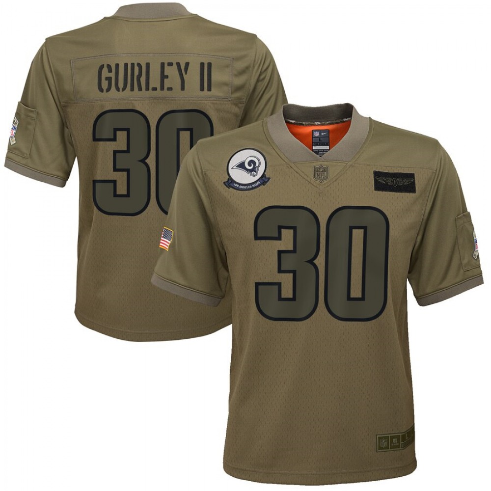 Youth Los Angeles Rams #30 Todd Gurley 2019 Camo Salute To Service Stitched NFL Jersey Youth Los Angeles Rams #30 Todd Gurley 2019 Camo Salute To Service Stitched NFL Jersey