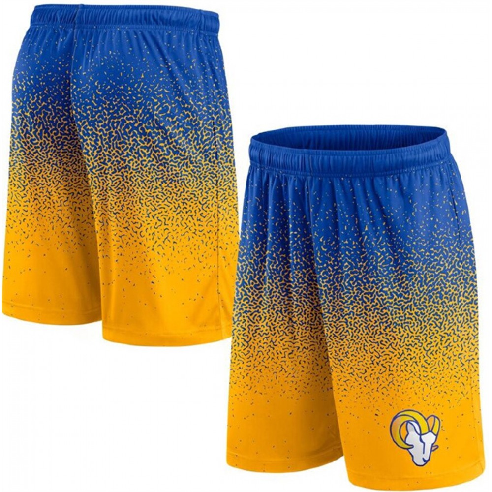 Men's Los Angeles Rams Royal/Gold Ombre Shorts Men's Los Angeles Rams Royal/Gold Ombre Shorts