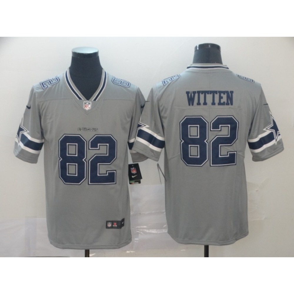 Men's Dallas Cowboys #82 Jason Witten Gray Inverted Legend Stitched NFL Jersey Men's Dallas Cowboys #82 Jason Witten Gray Inverted Legend Stitched NFL Jersey