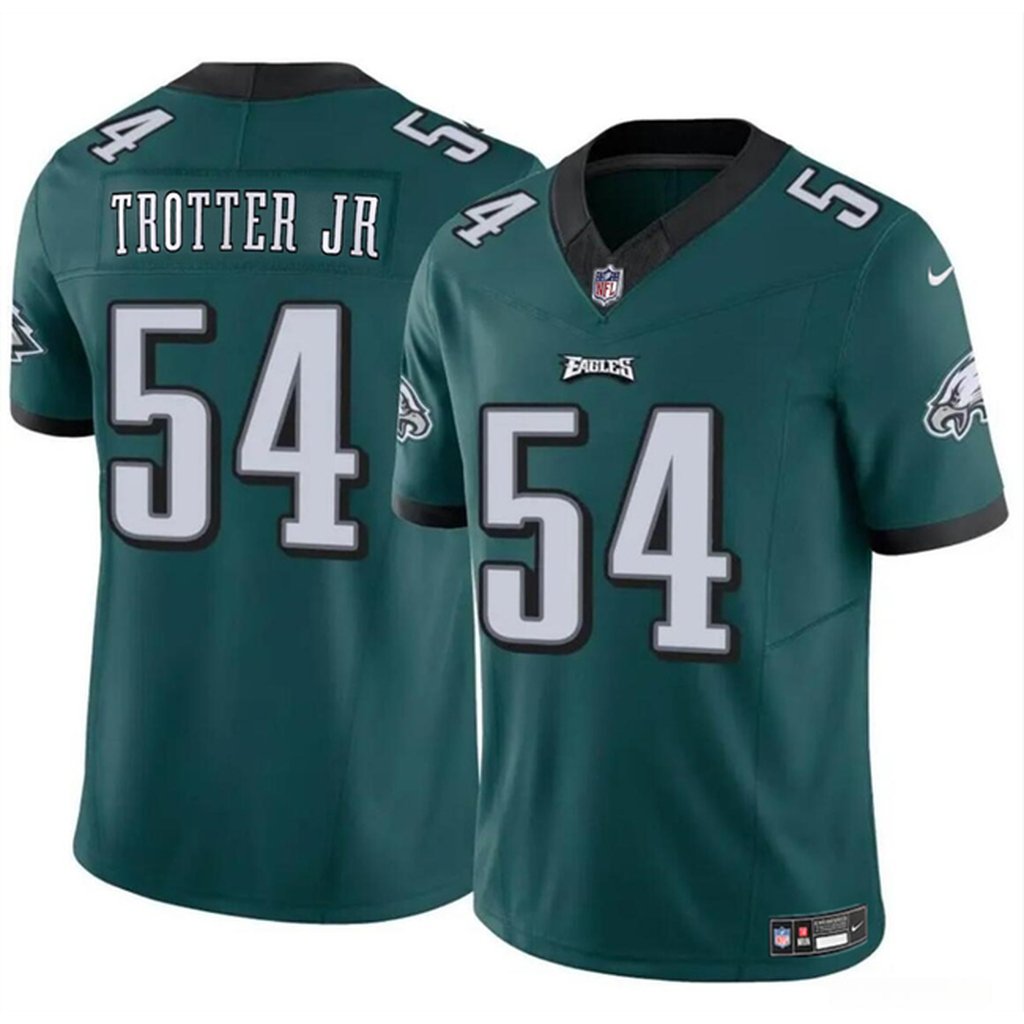 Youth Philadelphia Eagles #54 Jeremiah Trotter Jr Green 2024 Draft F.U.S.E Vapor Untouchable Limited Stitched Football Jersey Youth Philadelphia Eagles #54 Jeremiah Trotter Jr Green 2024 Draft F.U.S.E Vapor Untouchable Limited Stitched Football Jersey