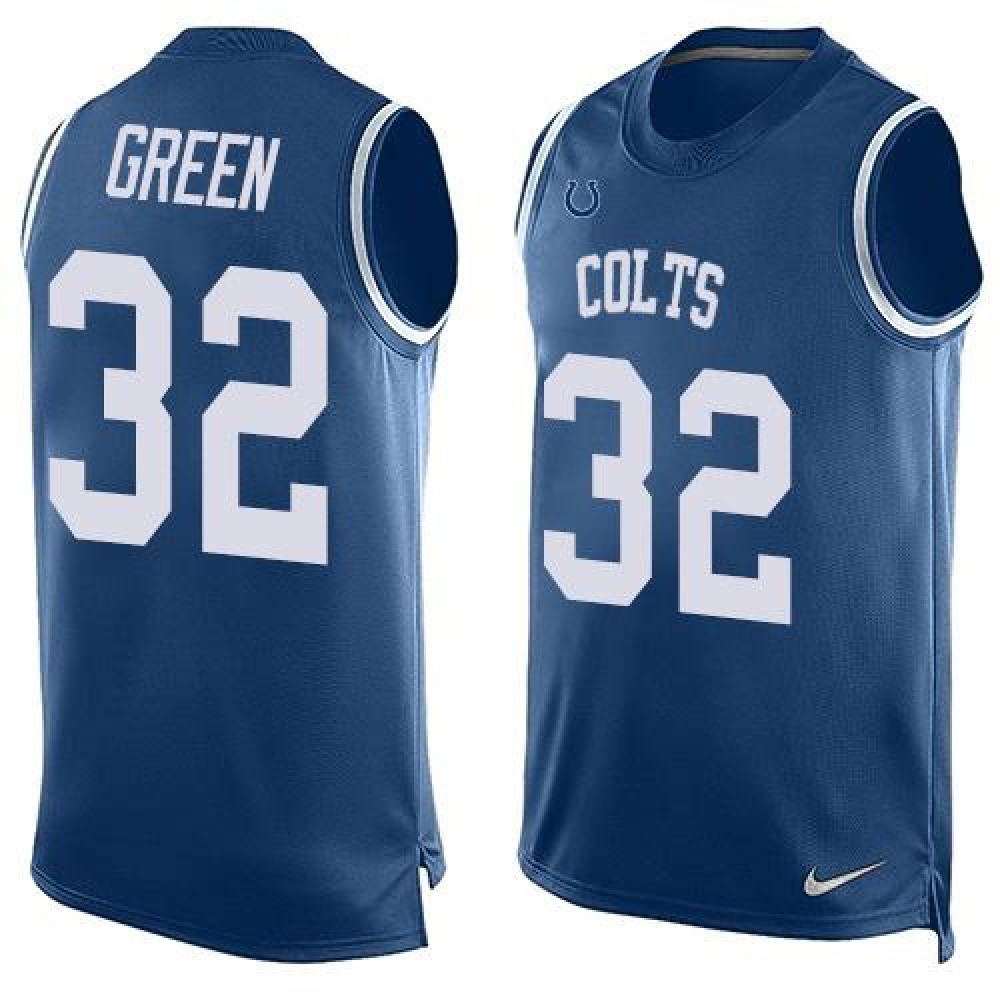 Nike Colts #32 T.J. Green Royal Blue Team Color Men's Stitched NFL Limited Tank Top Jersey Nike Colts #32 T.J. Green Royal Blue Team Color Men's Stitched NFL Limited Tank Top Jersey